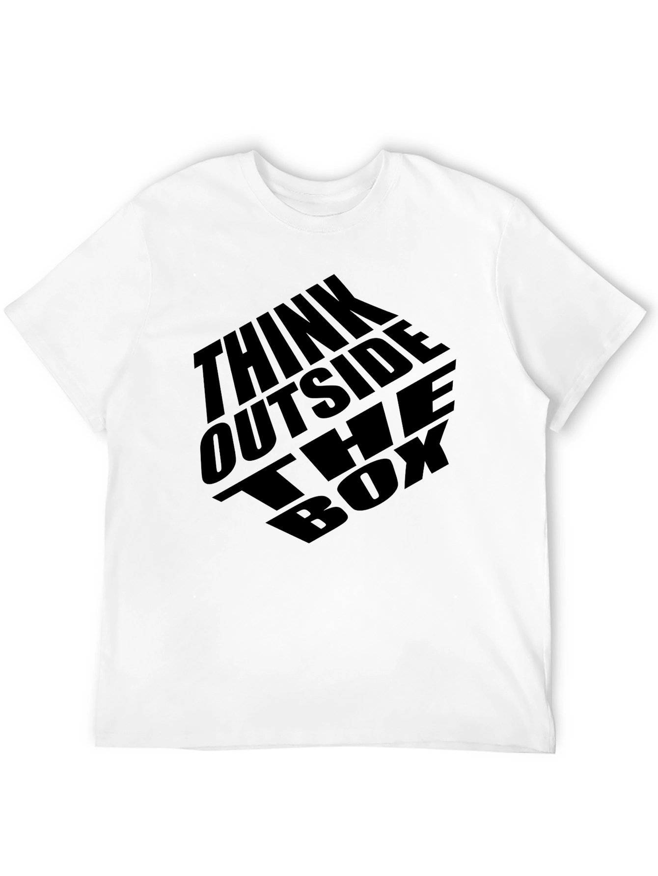 Think Outside the Box Graphic Tee - Black