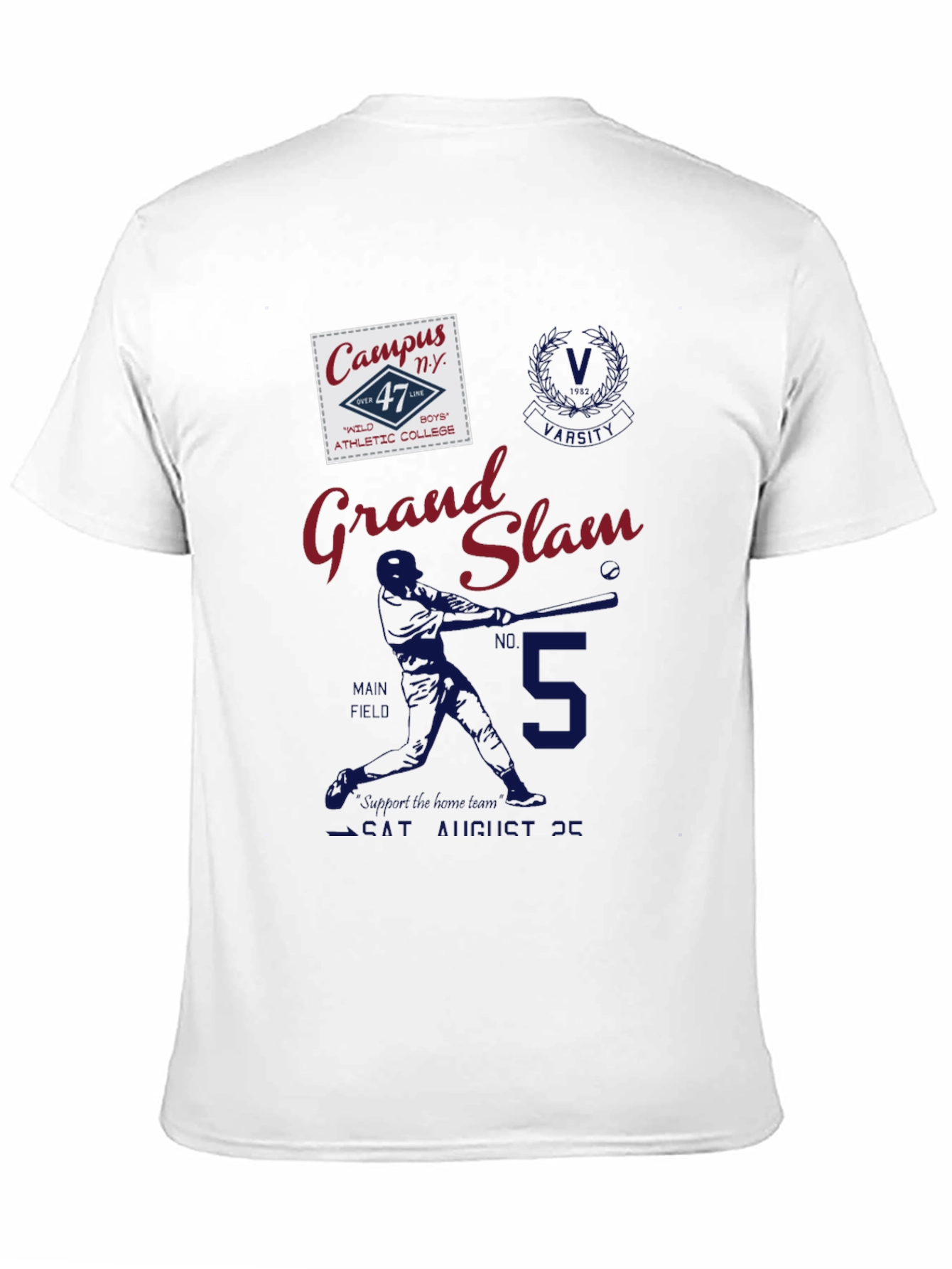Grand Slam Graphic Tee - Baseball Inspired Design