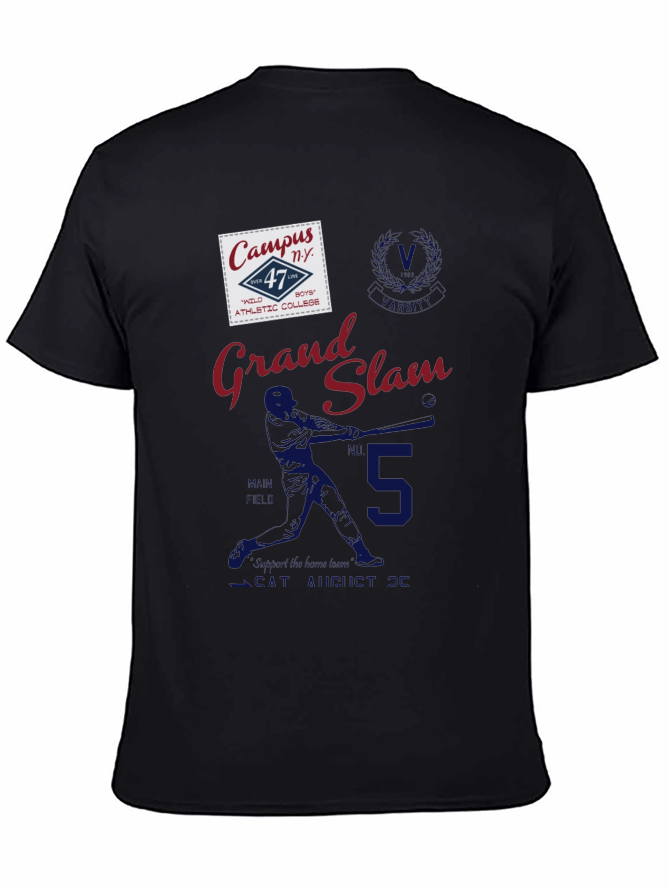 Grand Slam Graphic Tee - Baseball Inspired Design