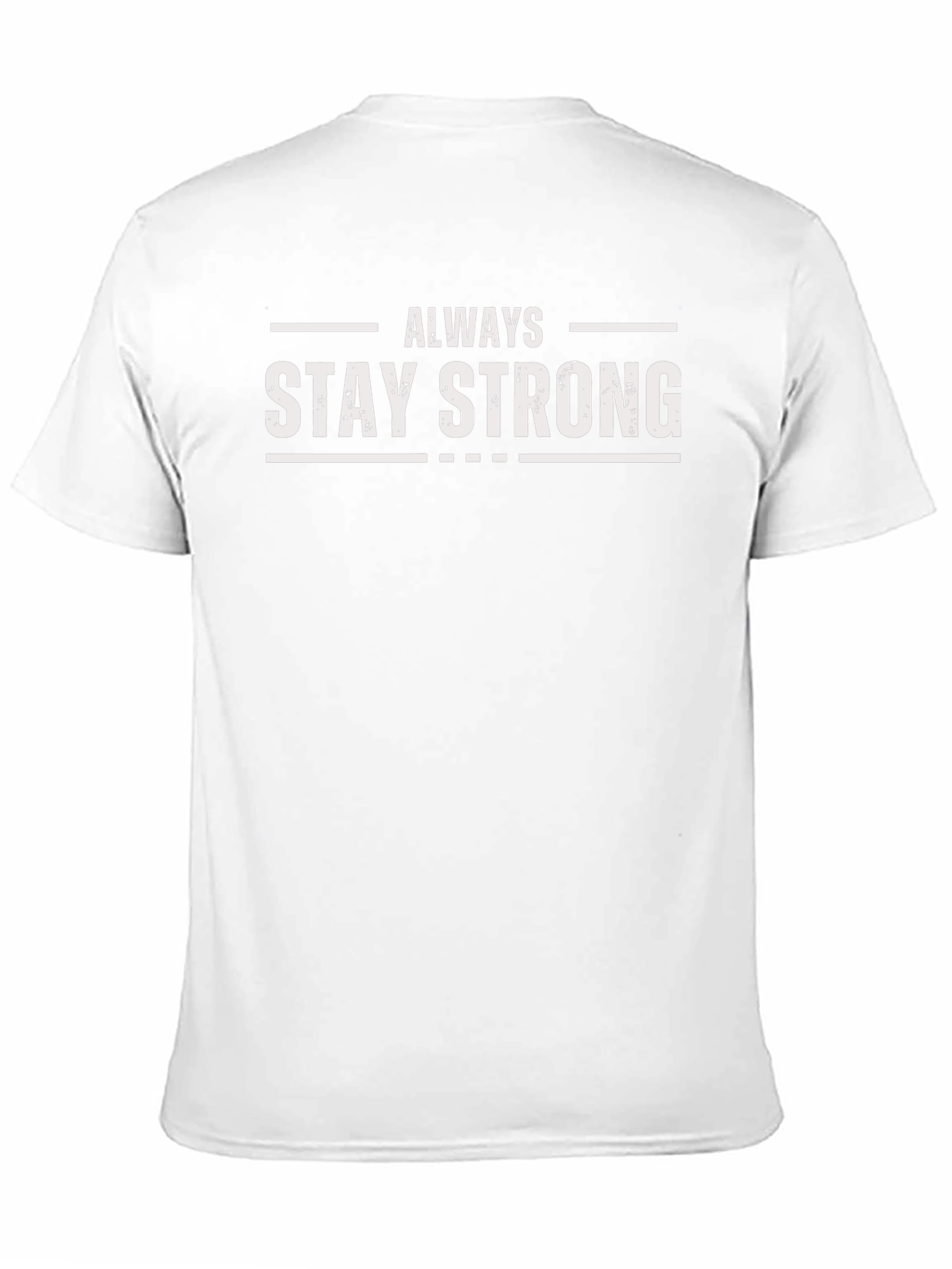 Always Stay Strong Graphic Tee - Black Cotton Shirt