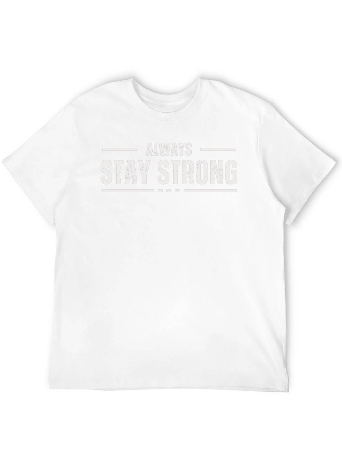 Always Stay Strong Graphic Tee - Black Cotton Shirt