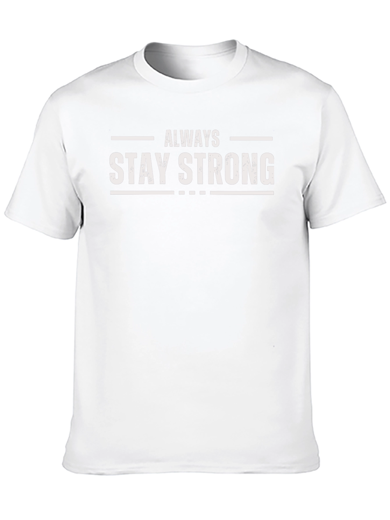 Always Stay Strong Graphic Tee - Black Cotton Shirt