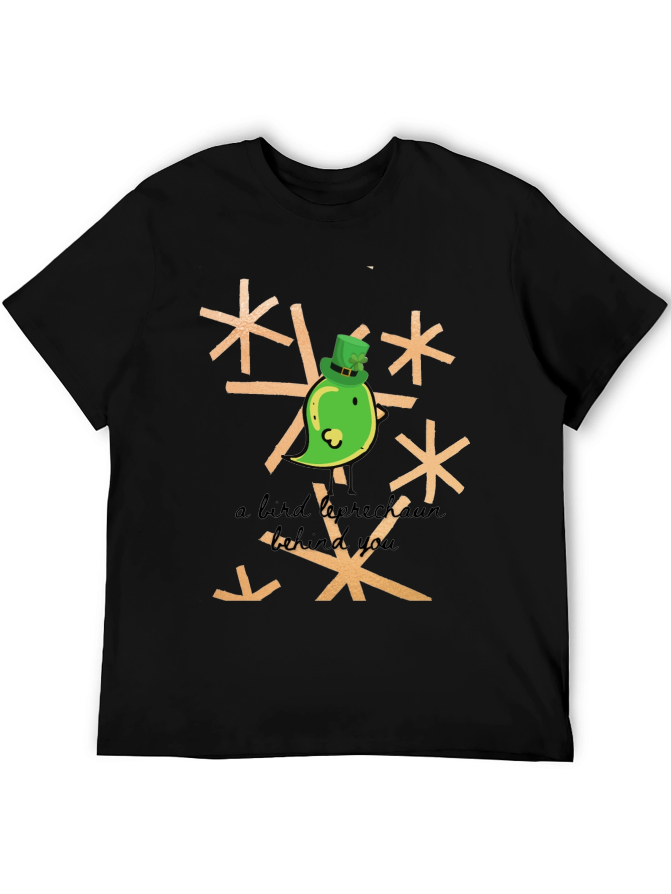 St. Patricks Day Bird Leprechaun Graphic Tee