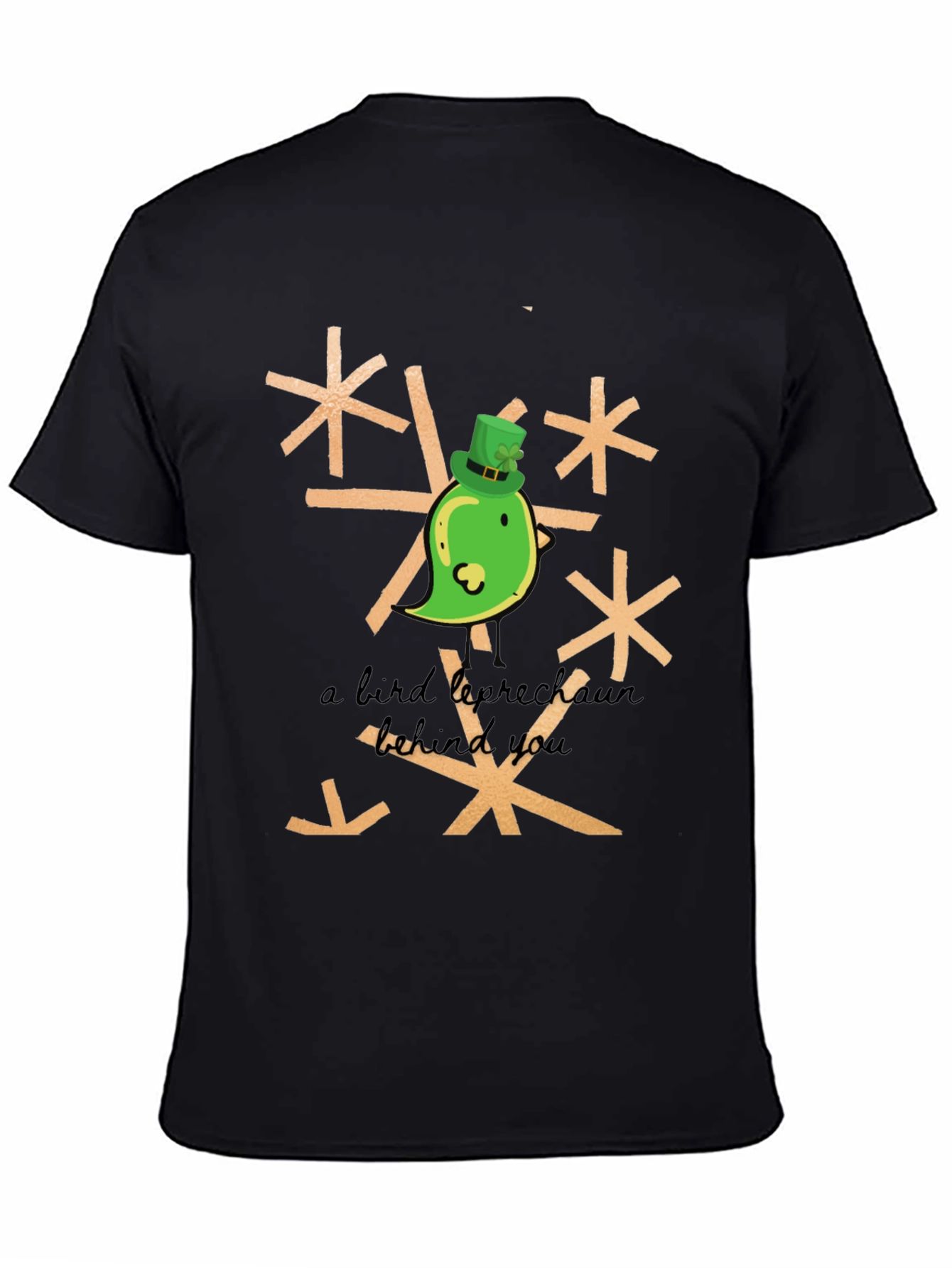 St. Patricks Day Bird Leprechaun Graphic Tee