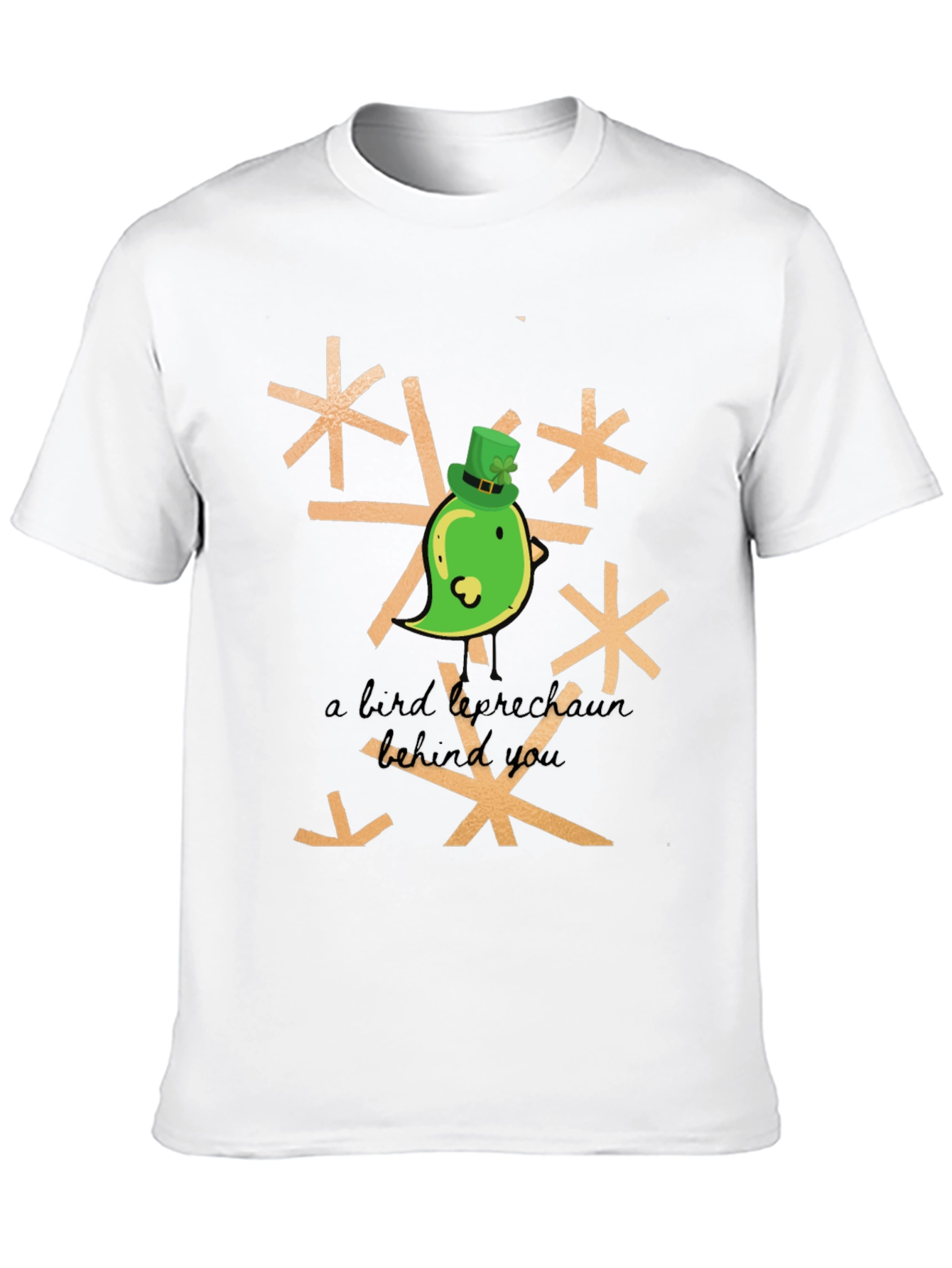 St. Patricks Day Bird Leprechaun Graphic Tee