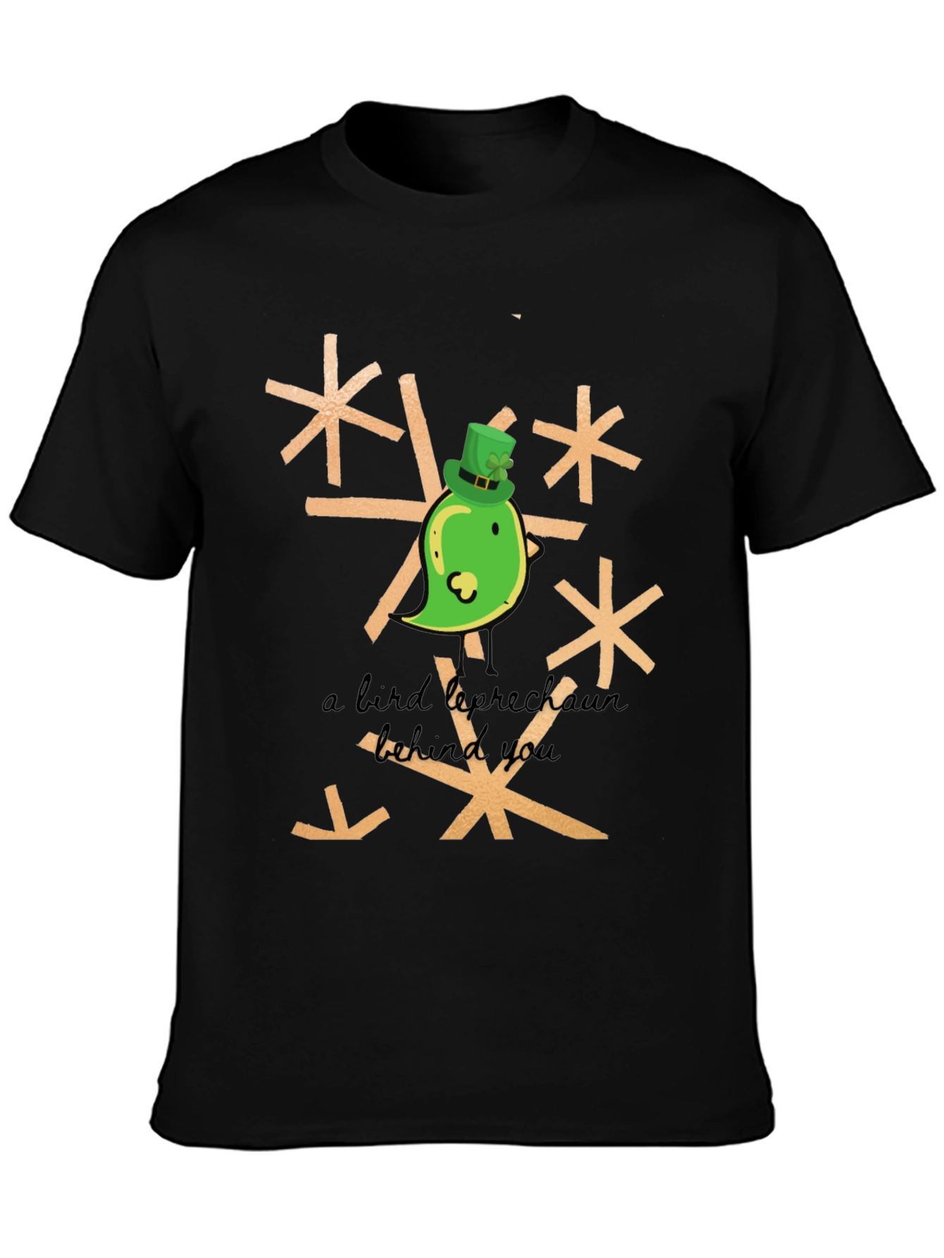 St. Patricks Day Bird Leprechaun Graphic Tee