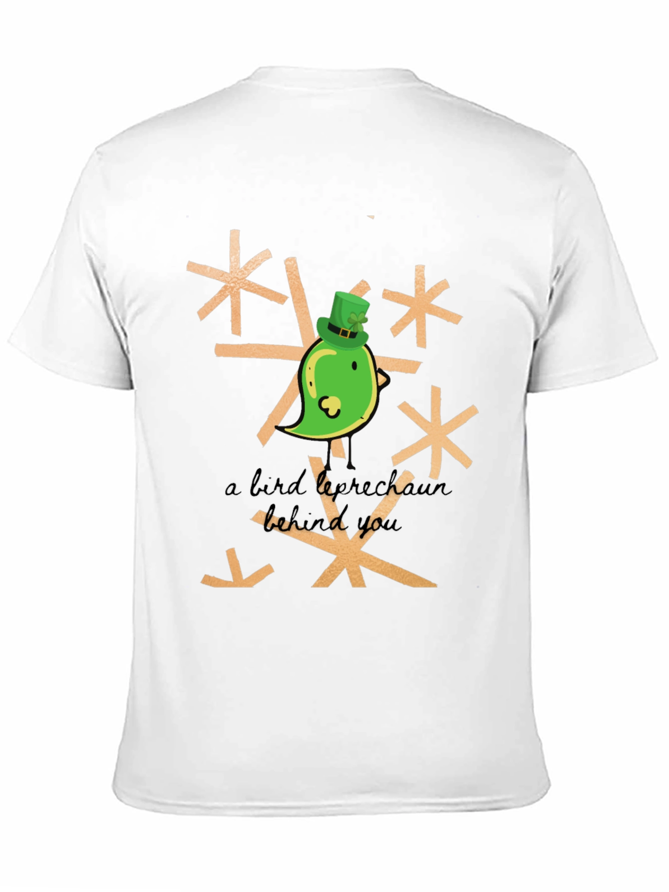 St. Patricks Day Bird Leprechaun Graphic Tee