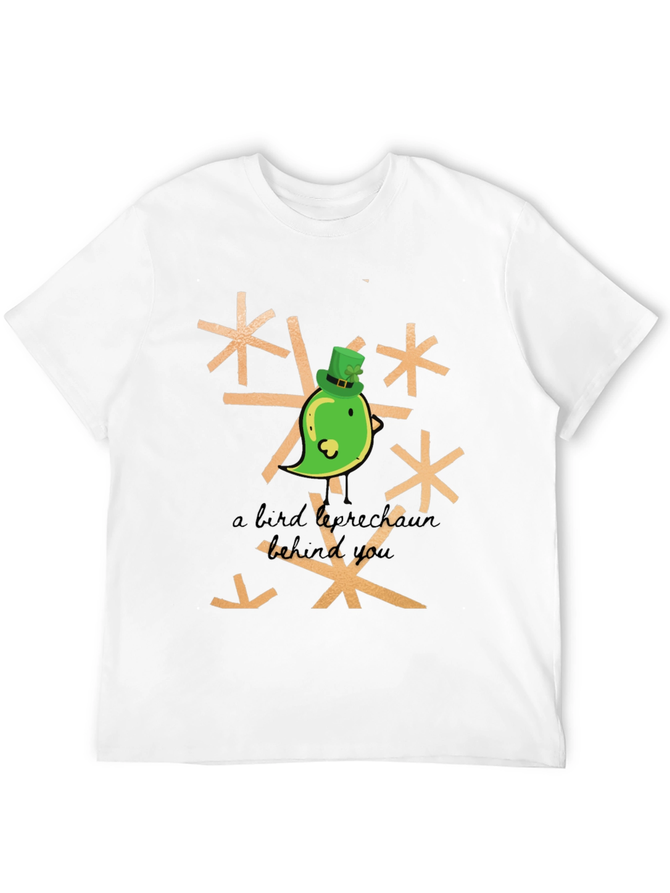 St. Patricks Day Bird Leprechaun Graphic Tee