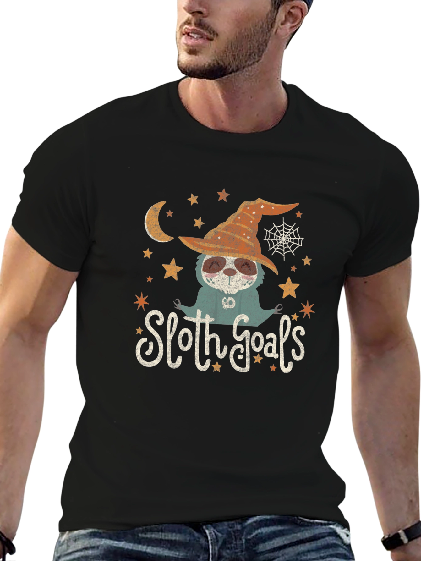Halloween Sloth Goals T-Shirt - Cute Fall Apparel