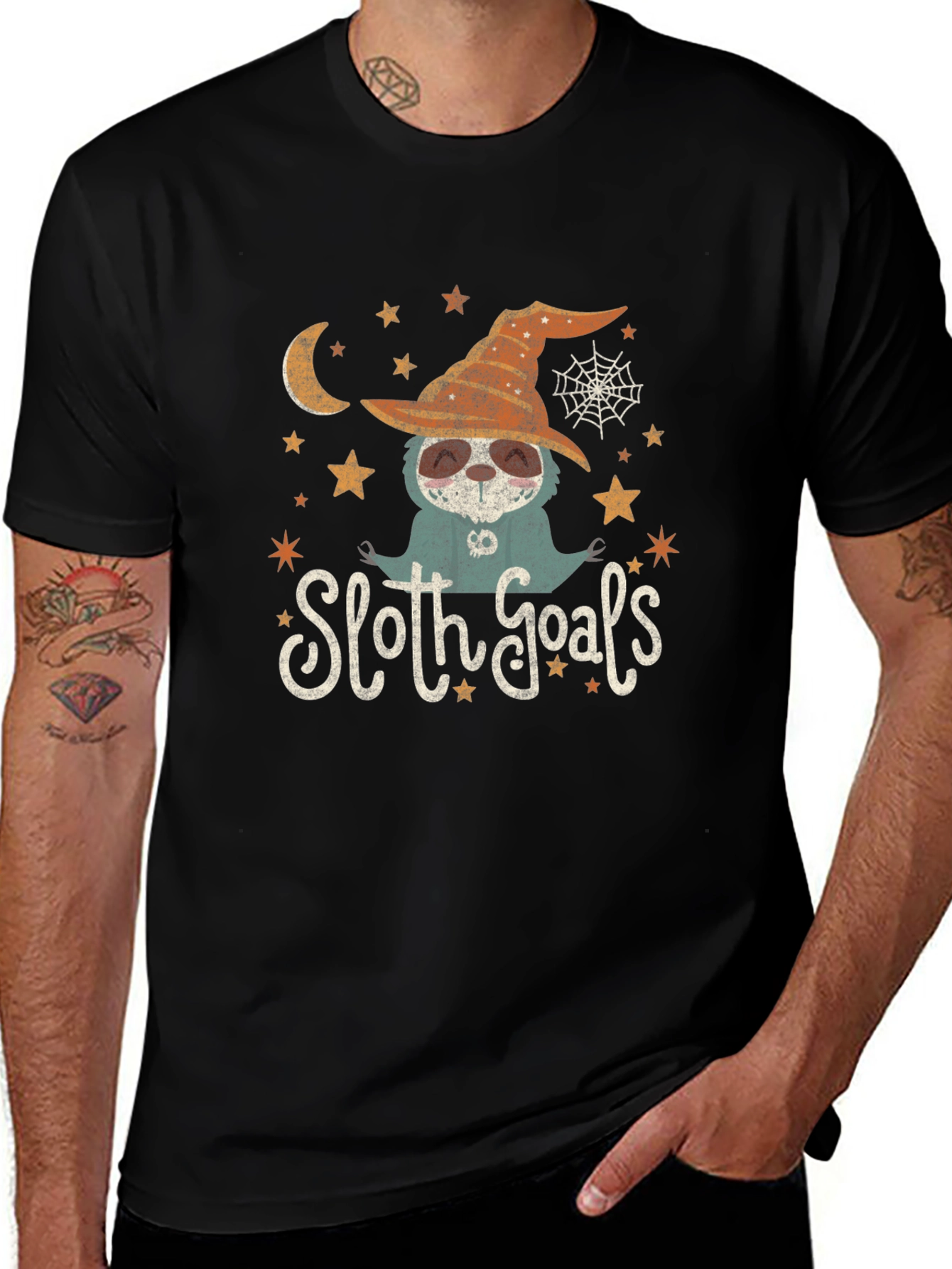 Halloween Sloth Goals T-Shirt - Cute Fall Apparel