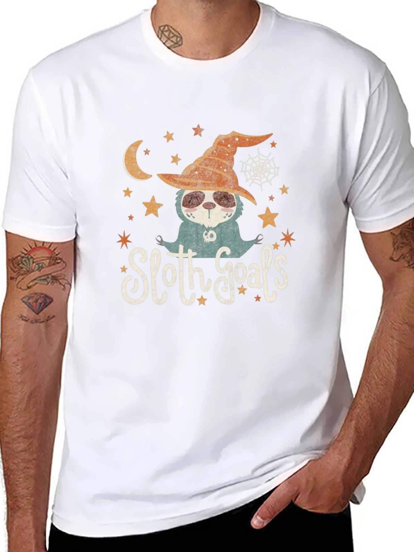 Halloween Sloth Goals T-Shirt - Cute Fall Apparel