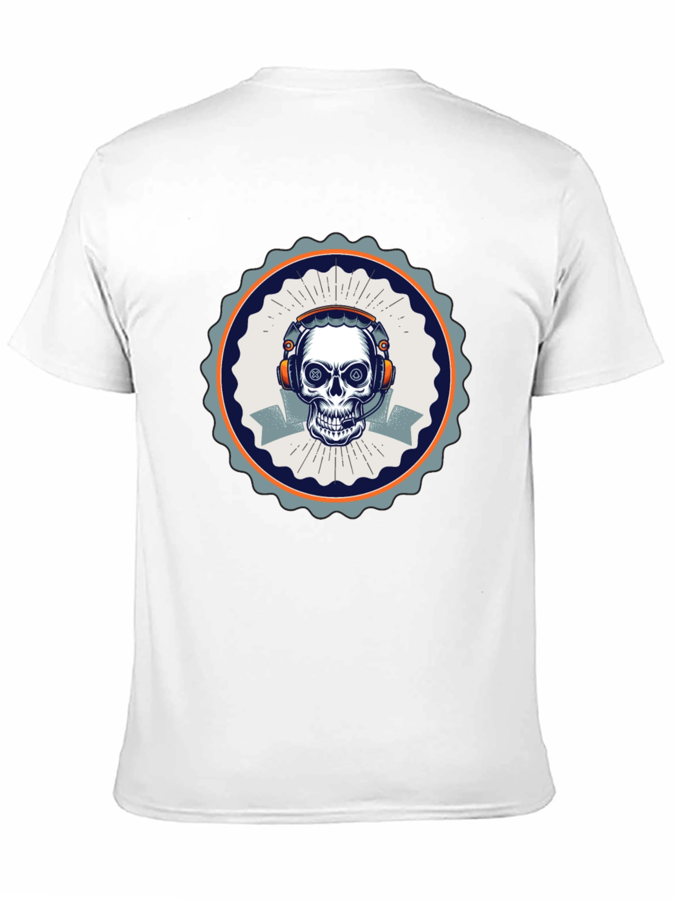Skull Gamer T-Shirt - Black Cotton Tee