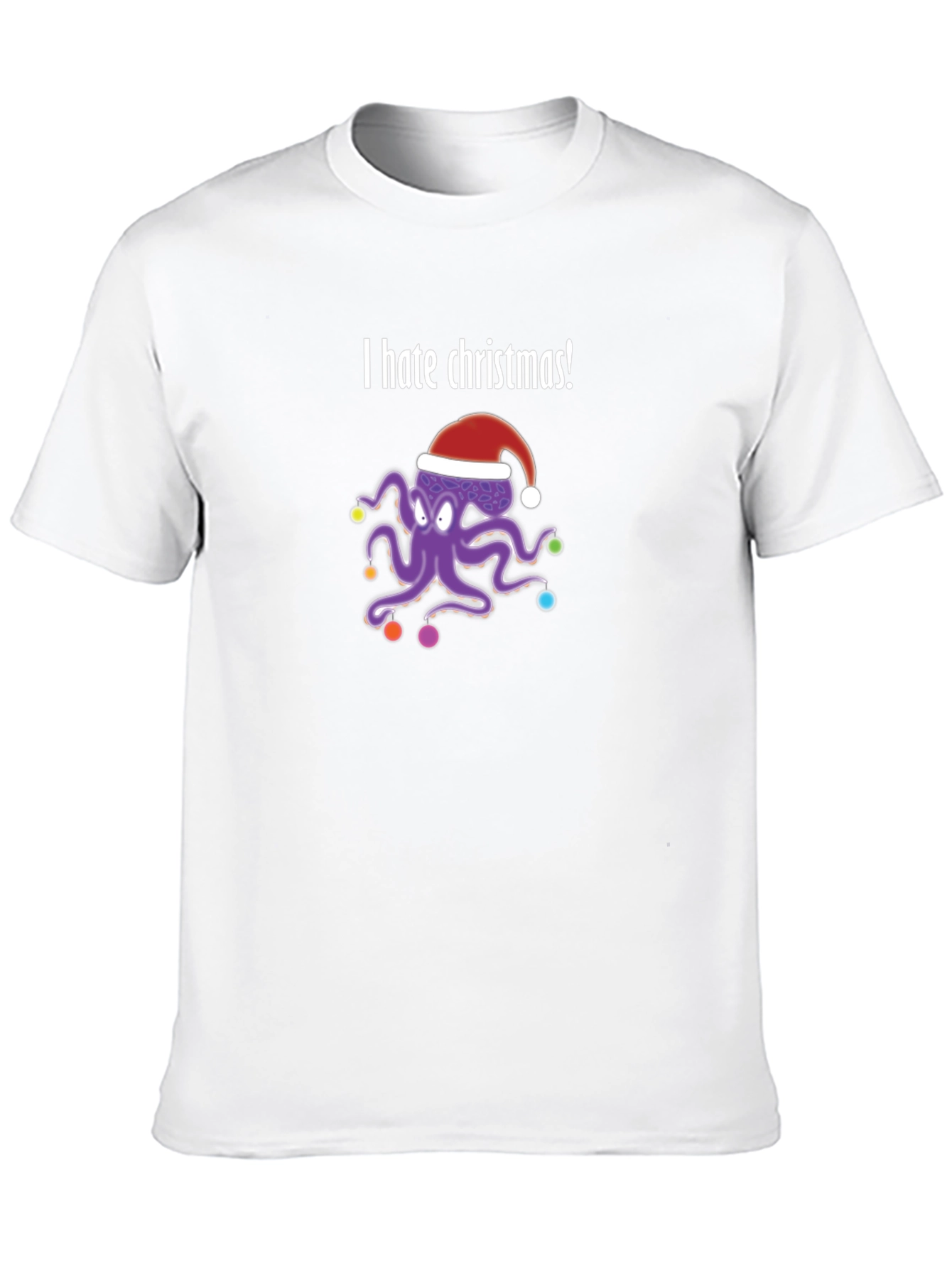 I Hate Christmas Octopus T-Shirt