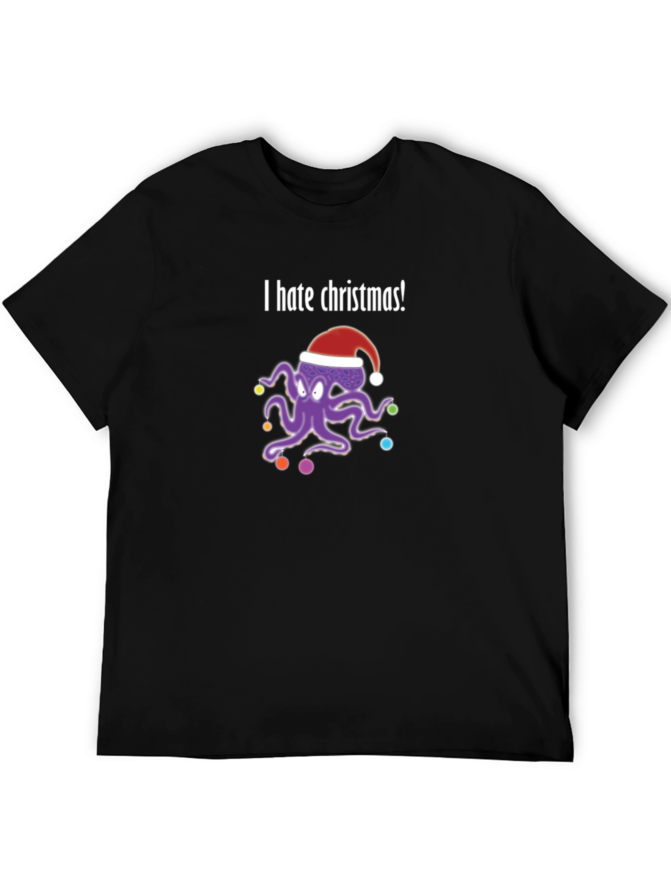 I Hate Christmas Octopus T-Shirt