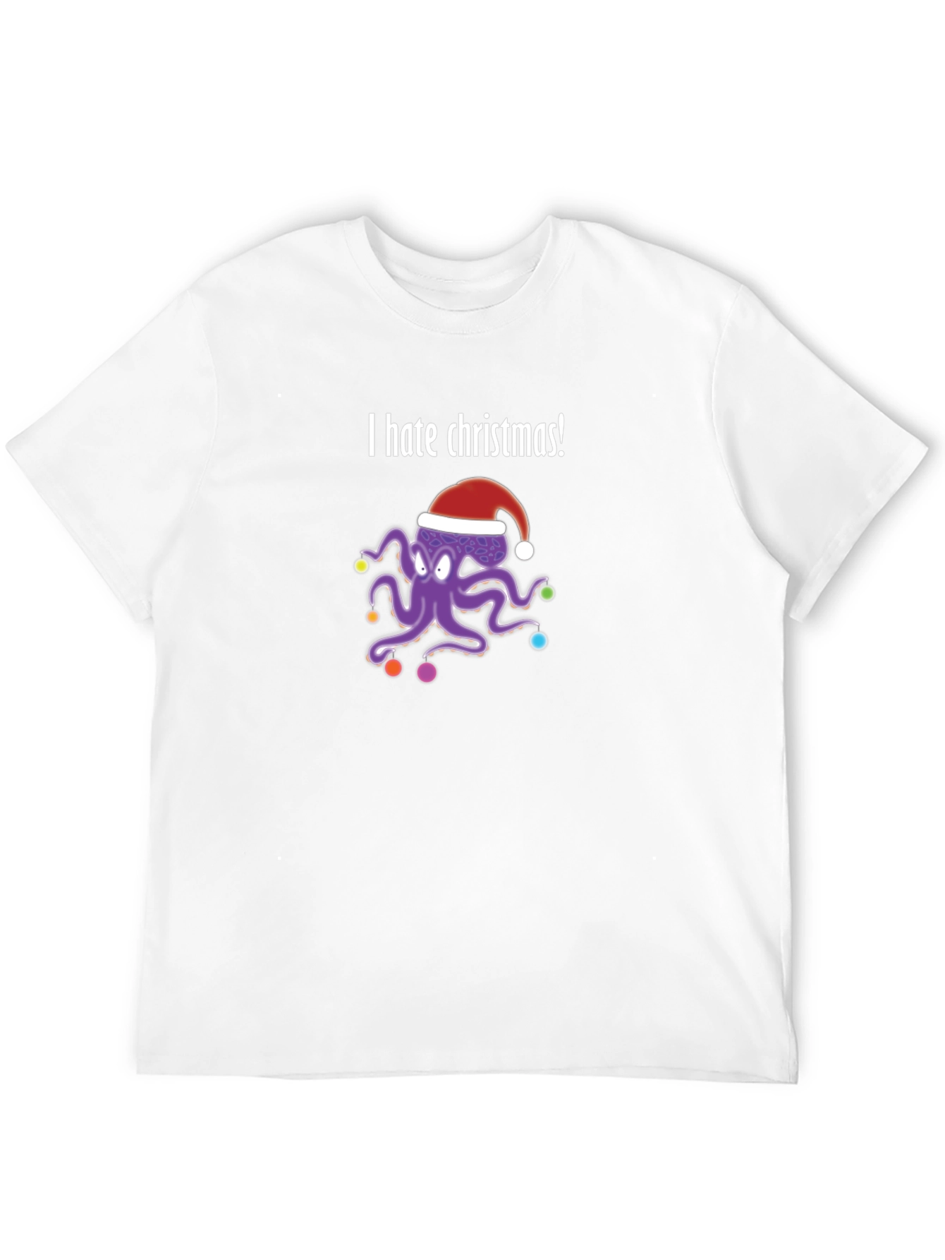 I Hate Christmas Octopus T-Shirt