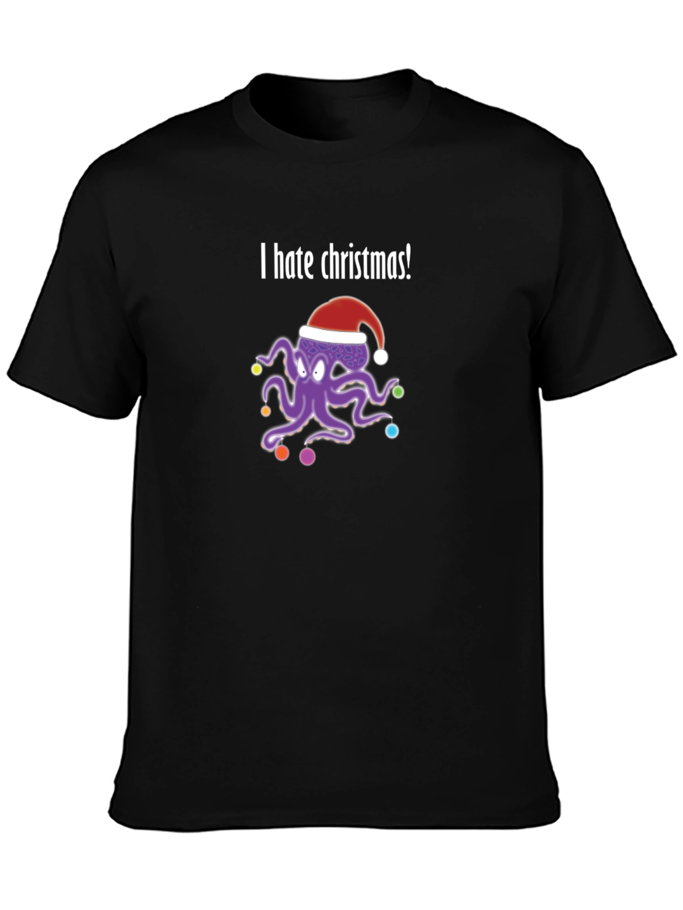 I Hate Christmas Octopus T-Shirt
