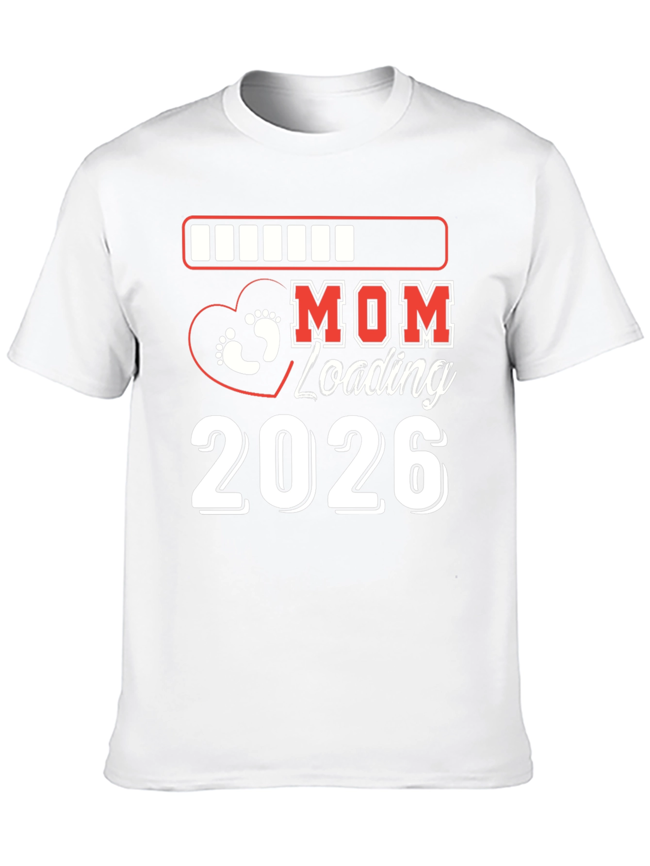 Mom Loading 2026 T-Shirt Pregnancy Announcement