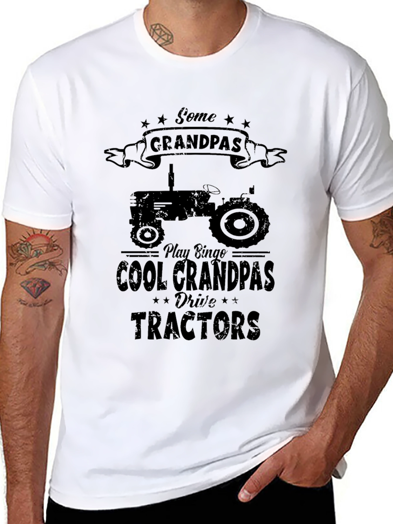Cool Grandpas Drive Tractors Tee