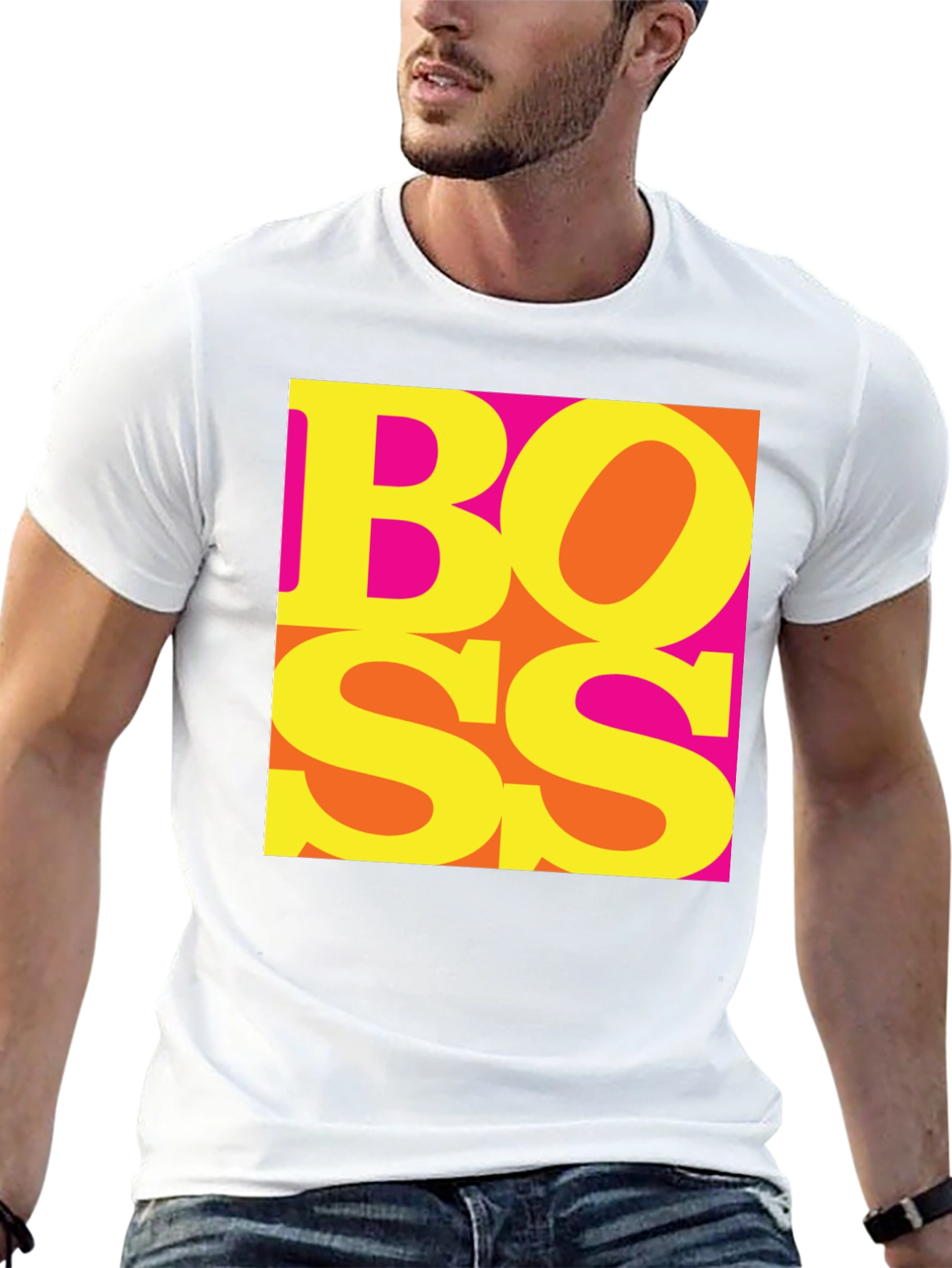 Bold BOSS Graphic Tee - Statement Style