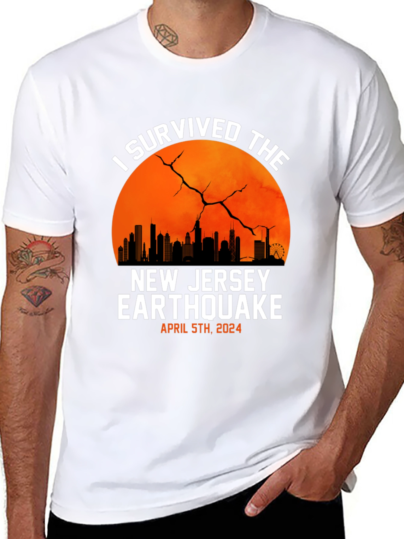 I Survived New Jersey Earthquake April 5th 2024 T-Shirt