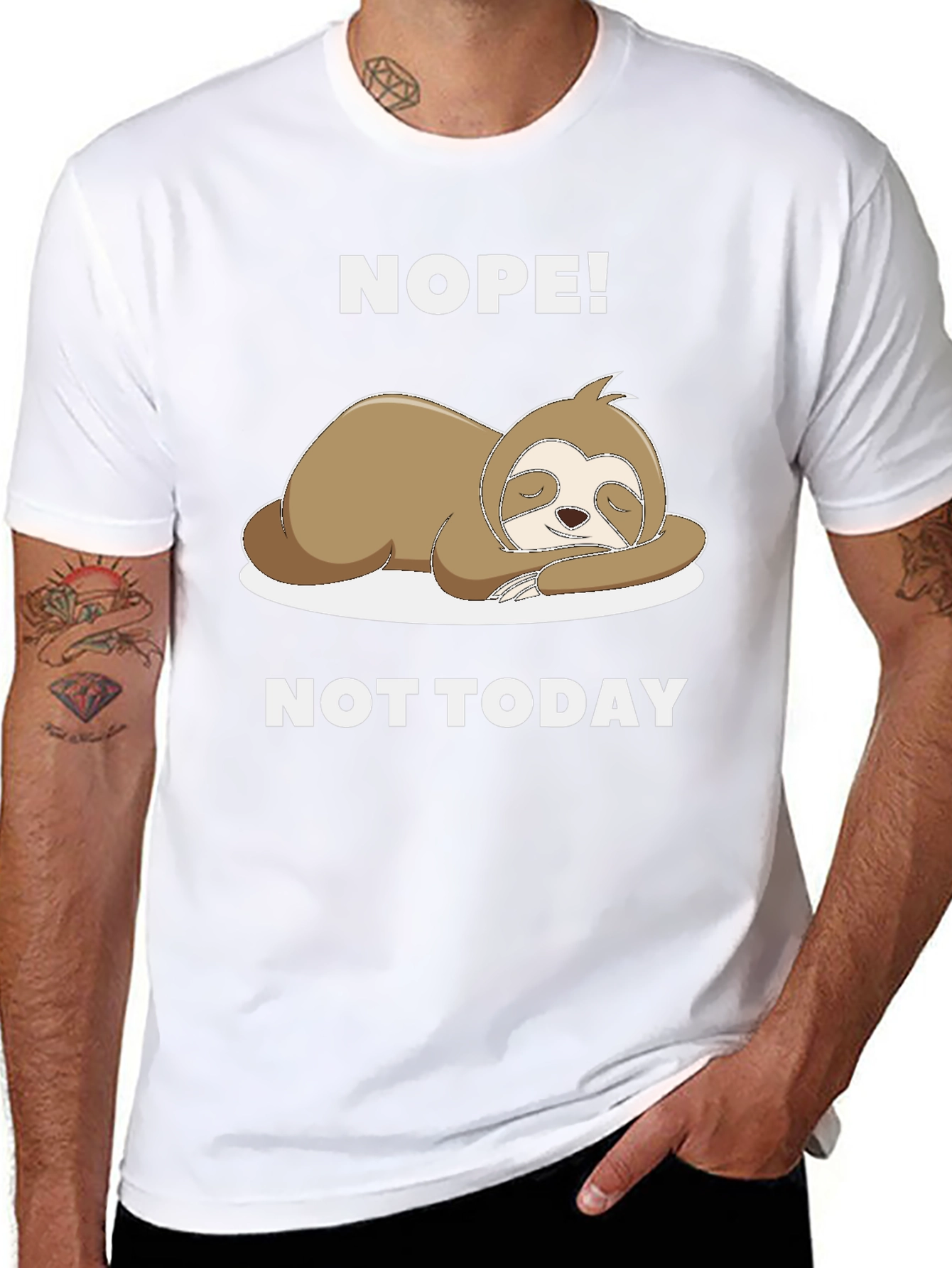 Nope! Not Today Sloth Graphic Tee