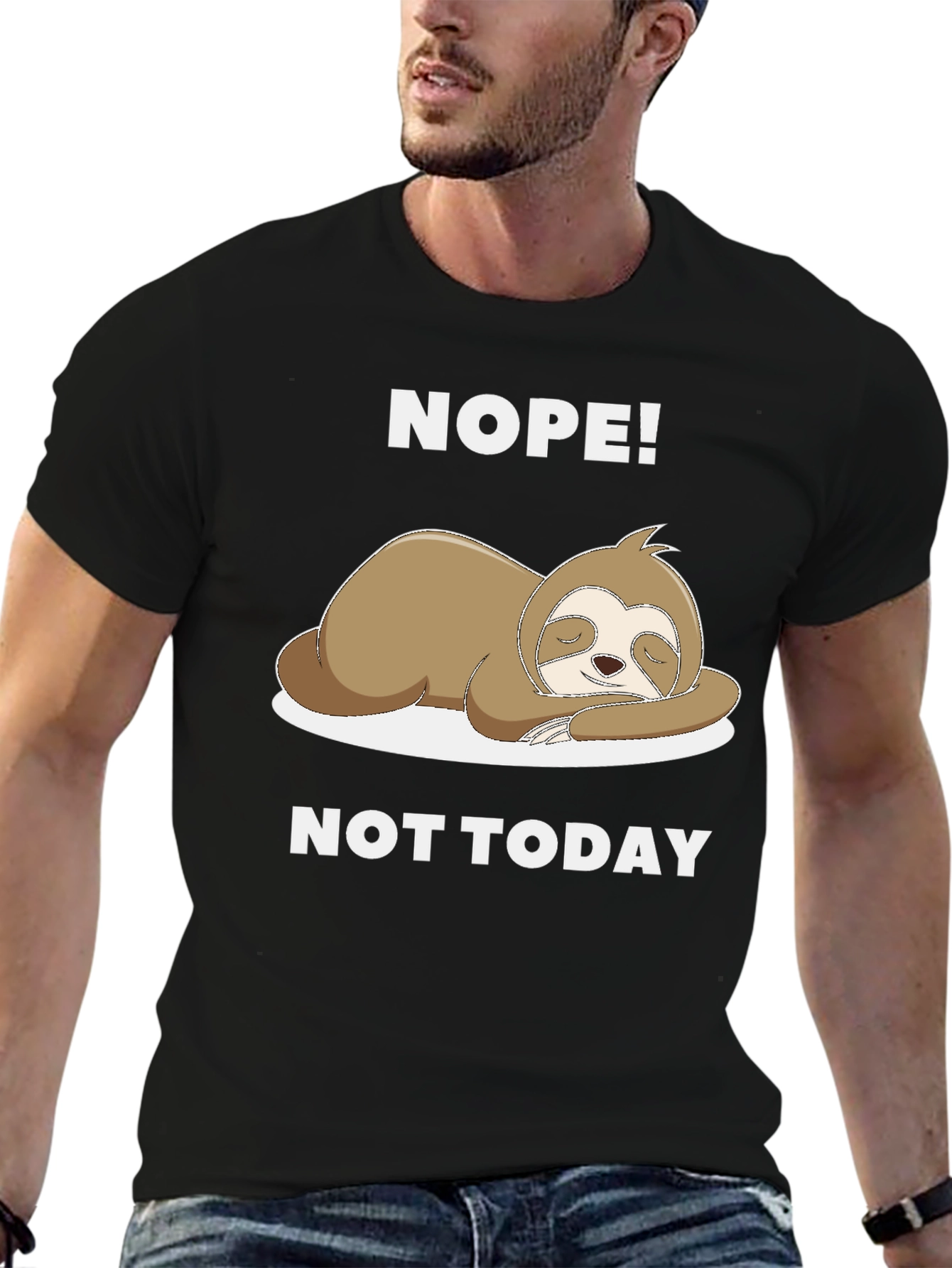 Nope! Not Today Sloth Graphic Tee