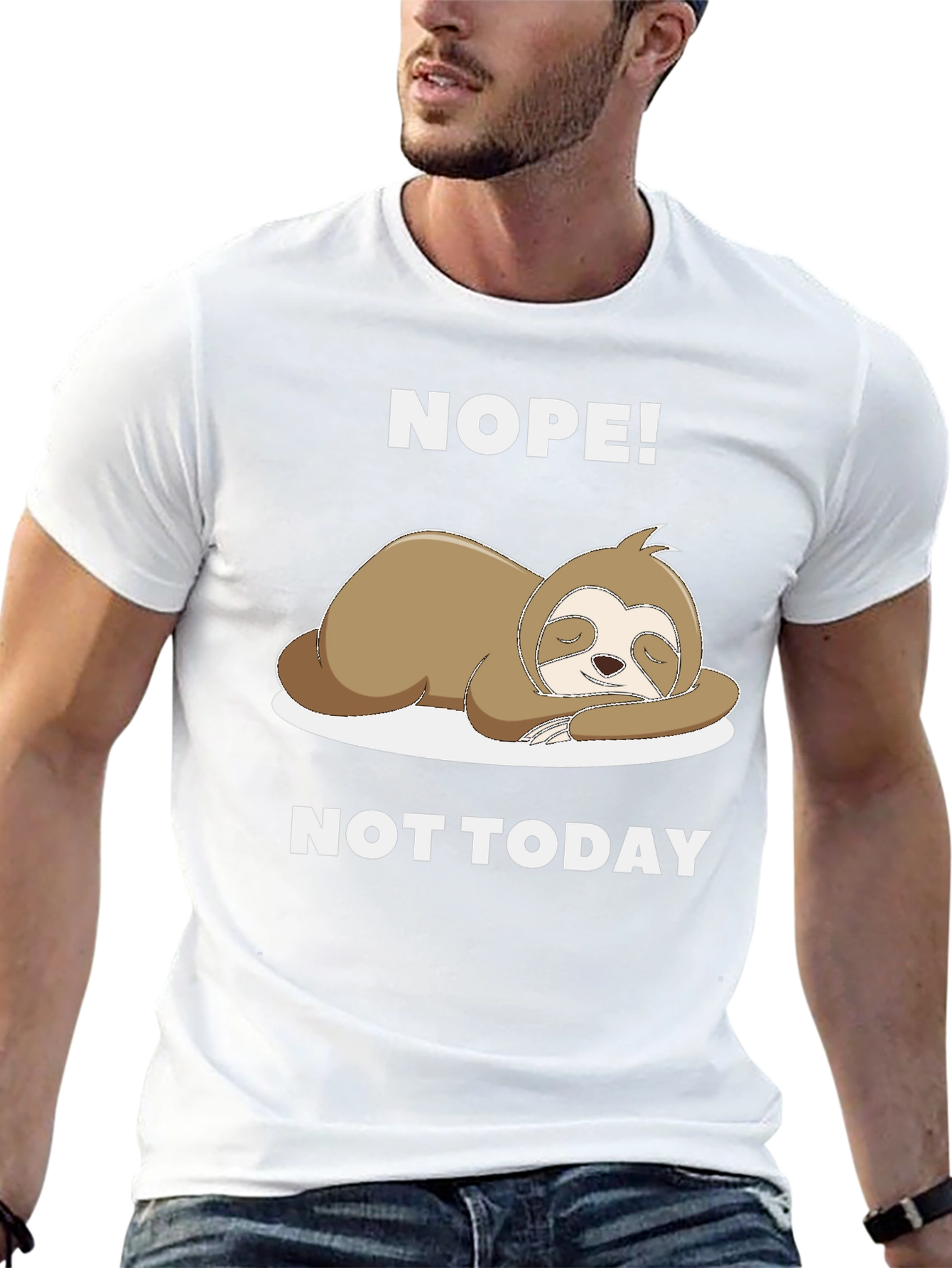 Nope! Not Today Sloth Graphic Tee