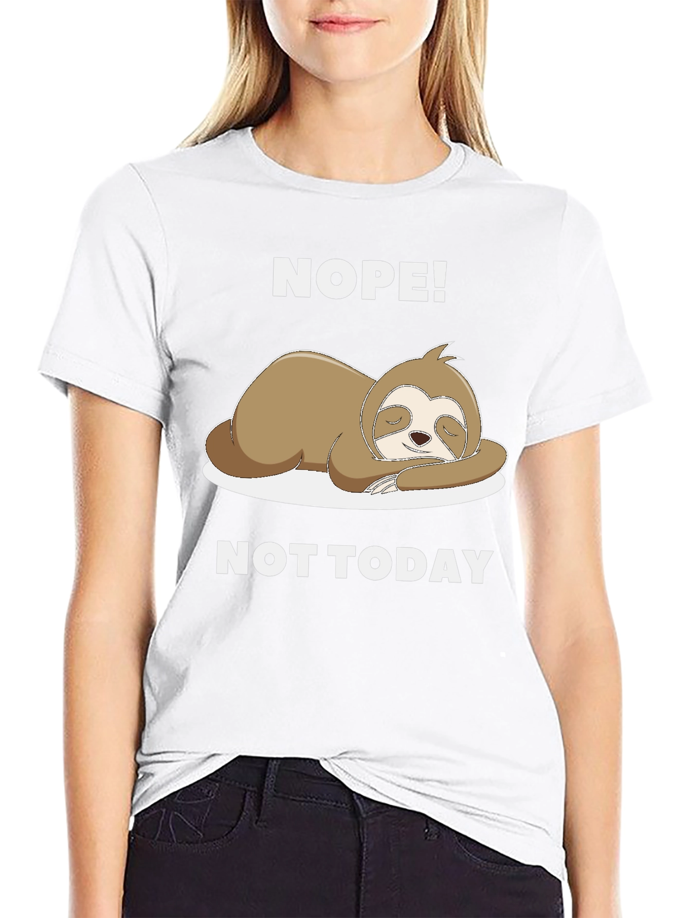 Nope! Not Today Sloth Graphic Tee