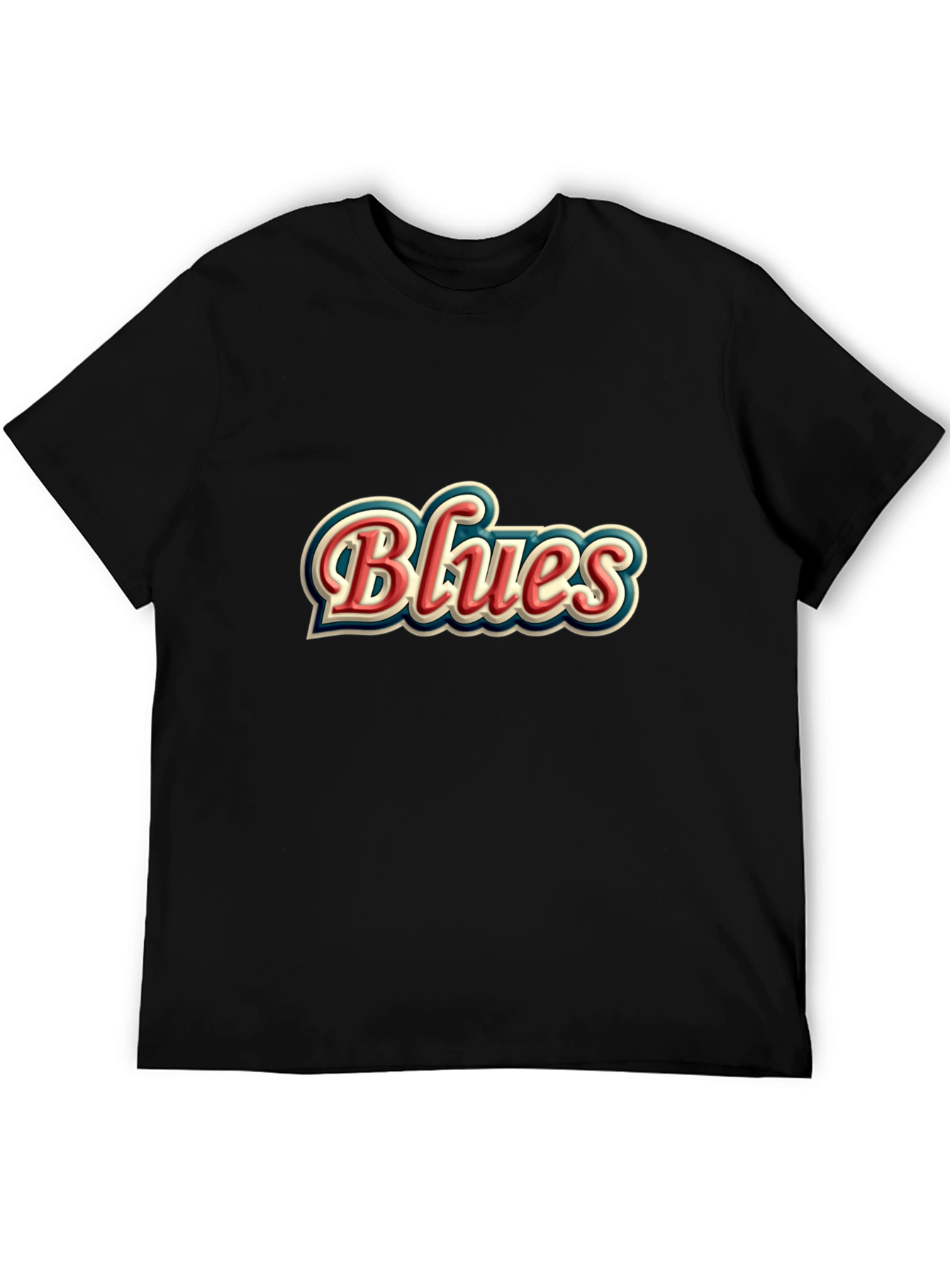 Retro Blues Graphic T-Shirt - Classic Style