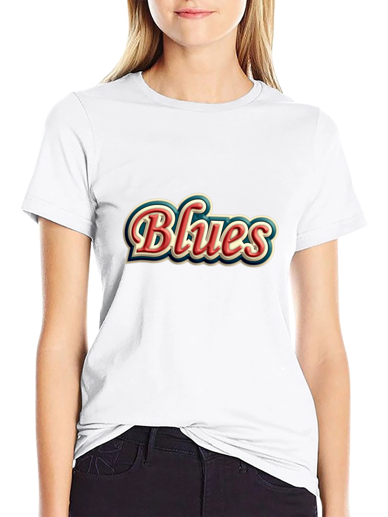 Retro Blues Graphic T-Shirt - Classic Style