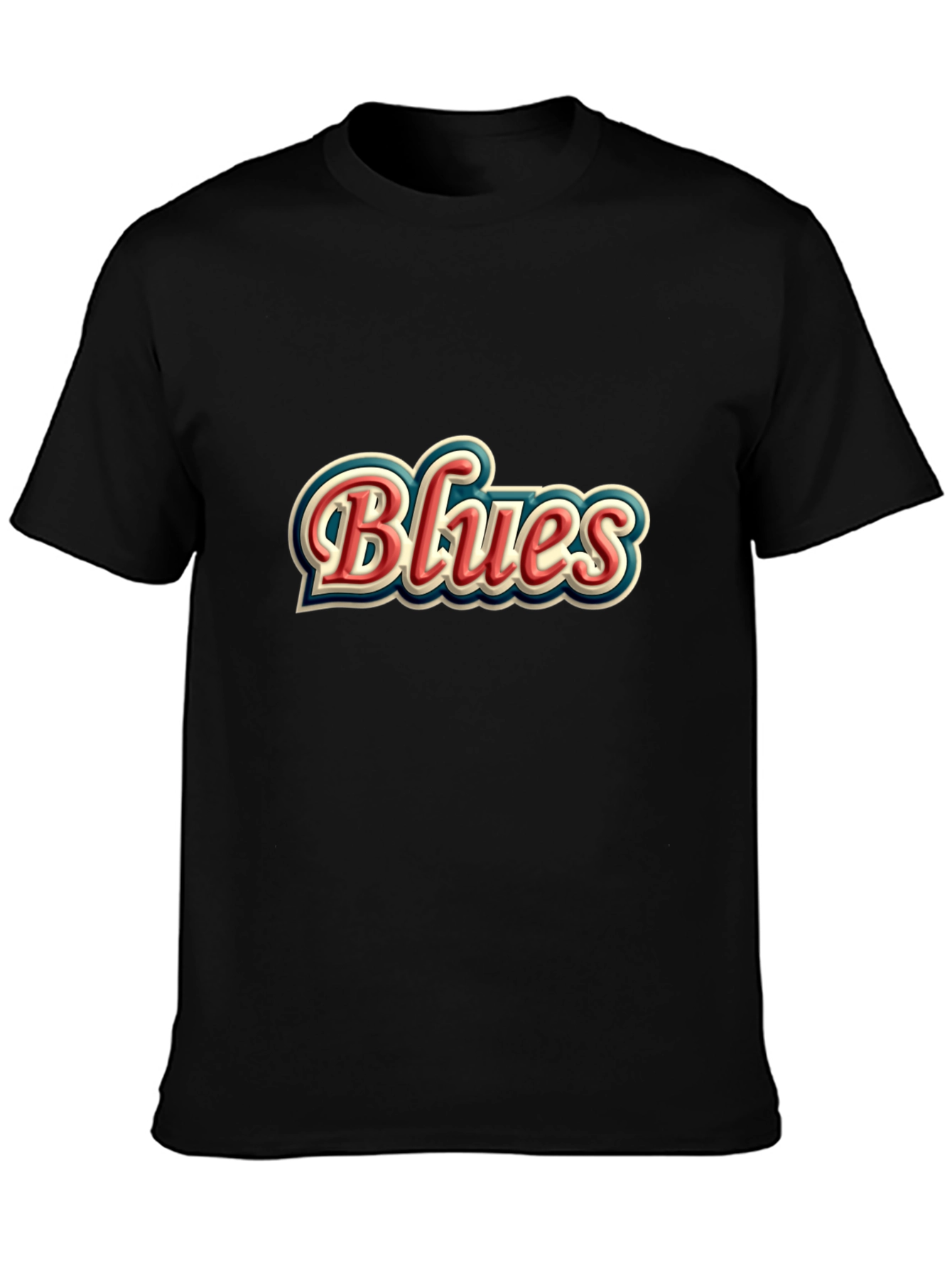 Retro Blues Graphic T-Shirt - Classic Style