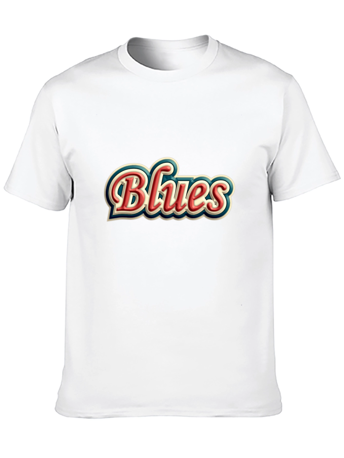 Retro Blues Graphic T-Shirt - Classic Style