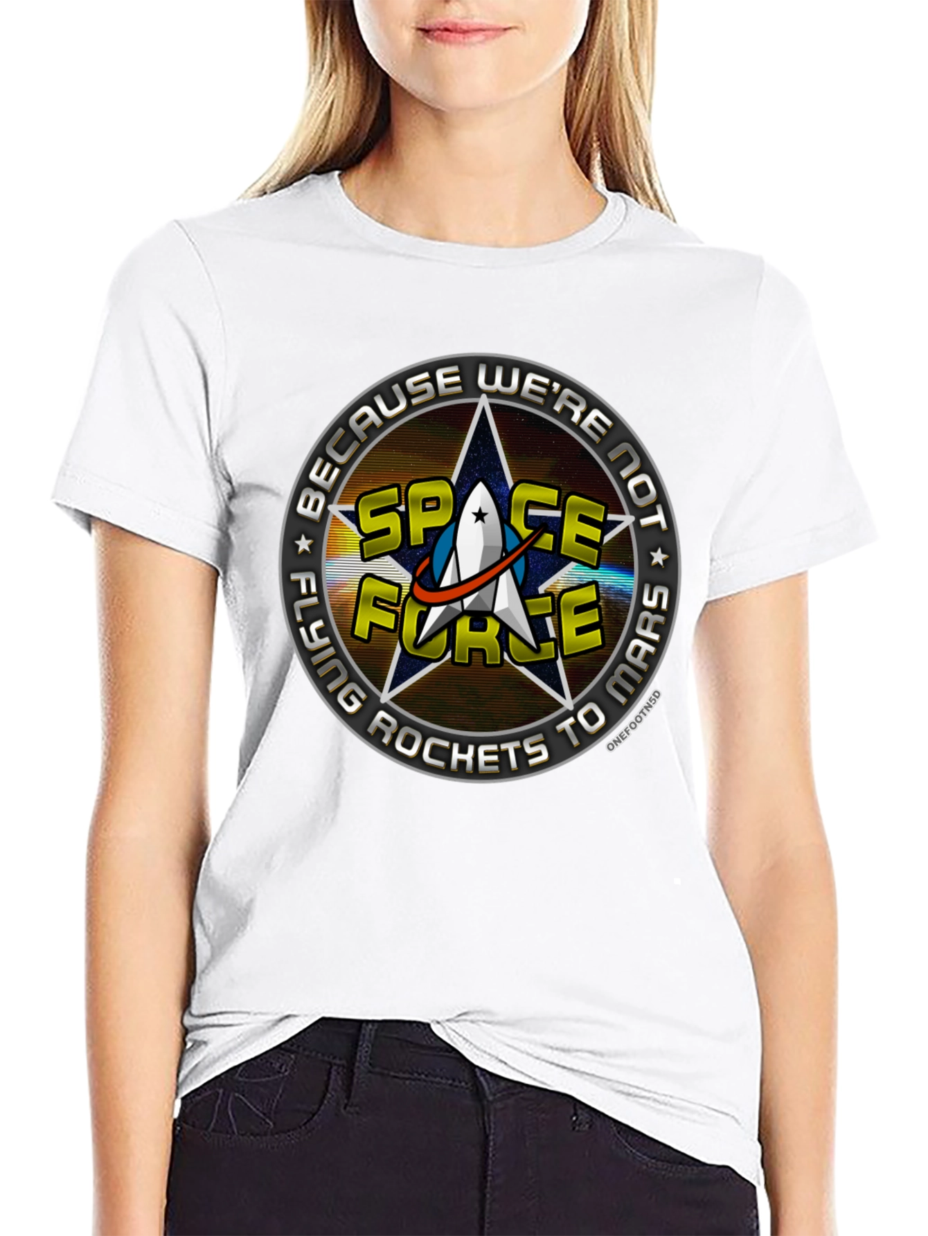 Space Force T-Shirt - Funny Rocket Design