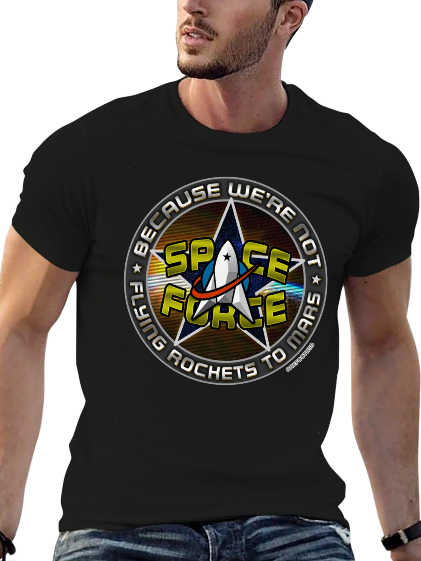Space Force T-Shirt - Funny Rocket Design