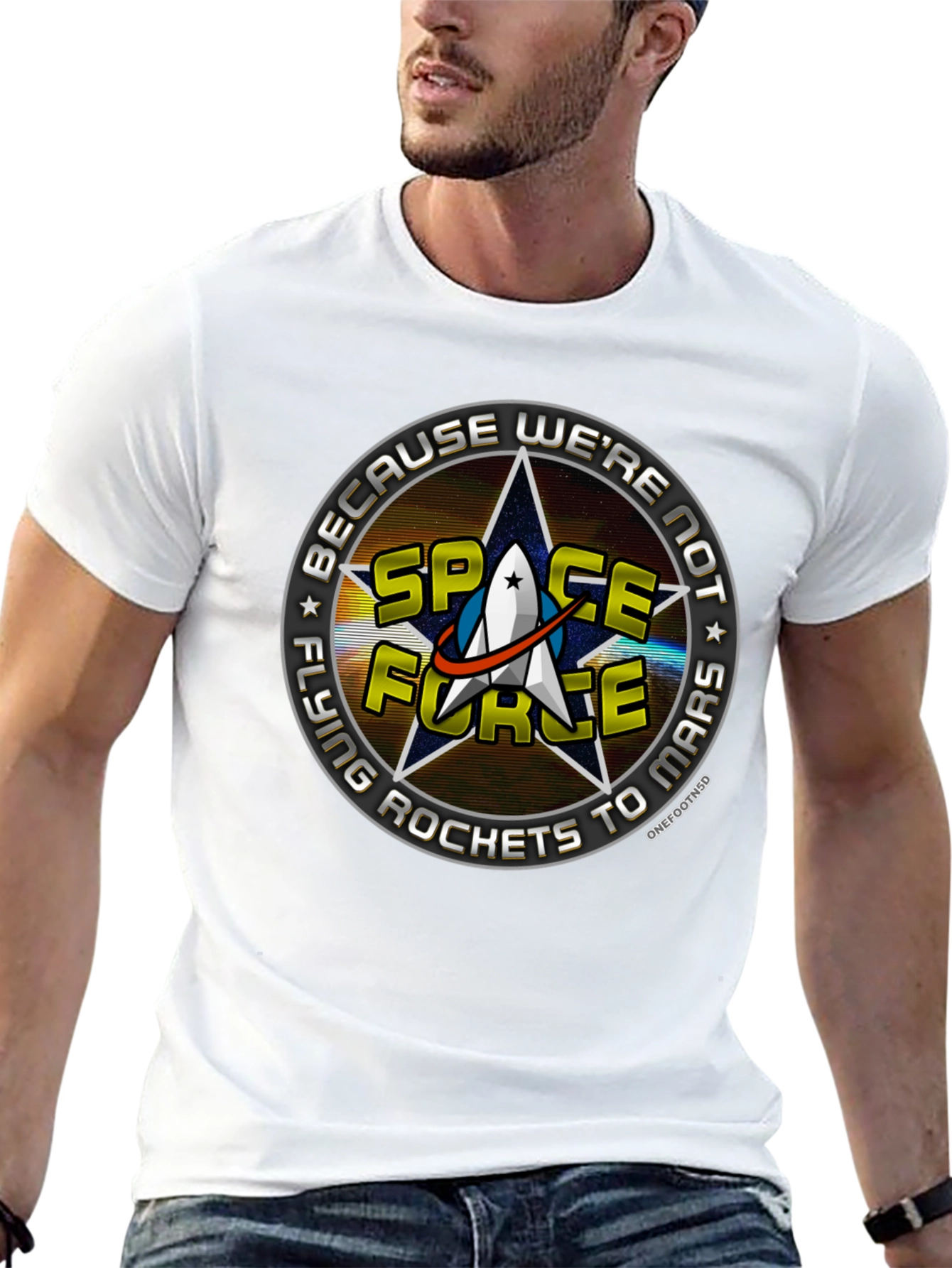 Space Force T-Shirt - Funny Rocket Design