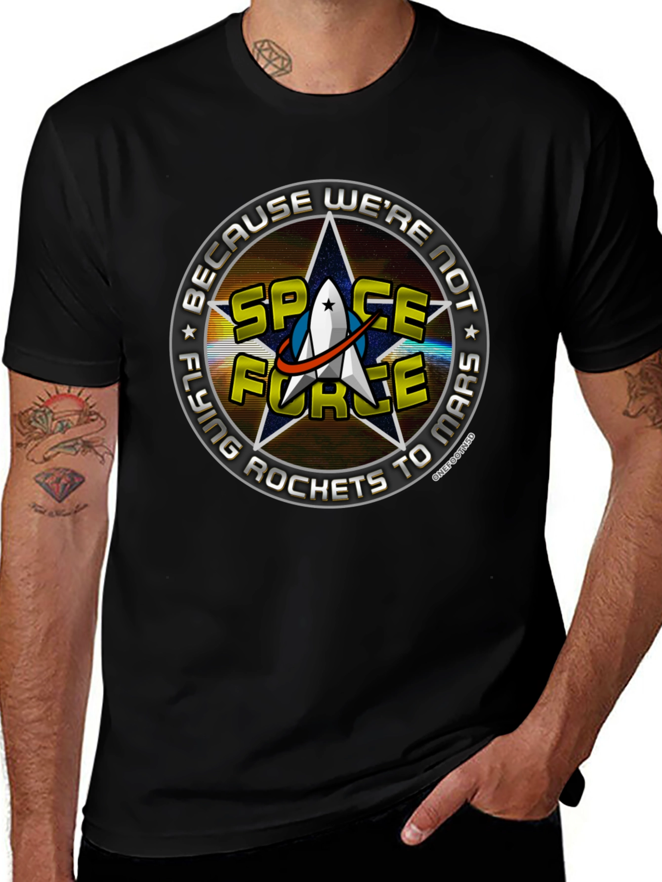 Space Force T-Shirt - Funny Rocket Design
