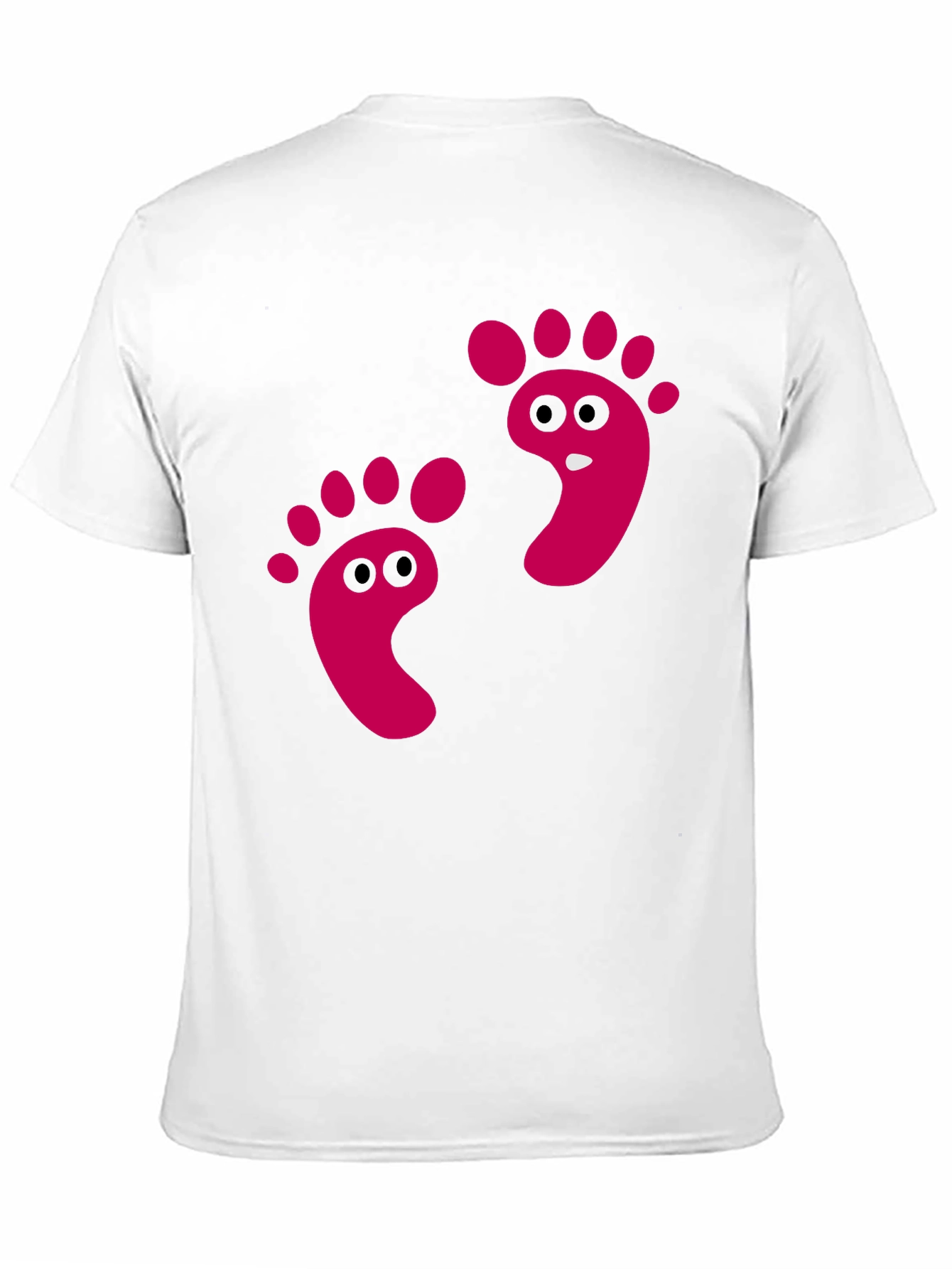 Funny Footprint Graphic Tee - Black