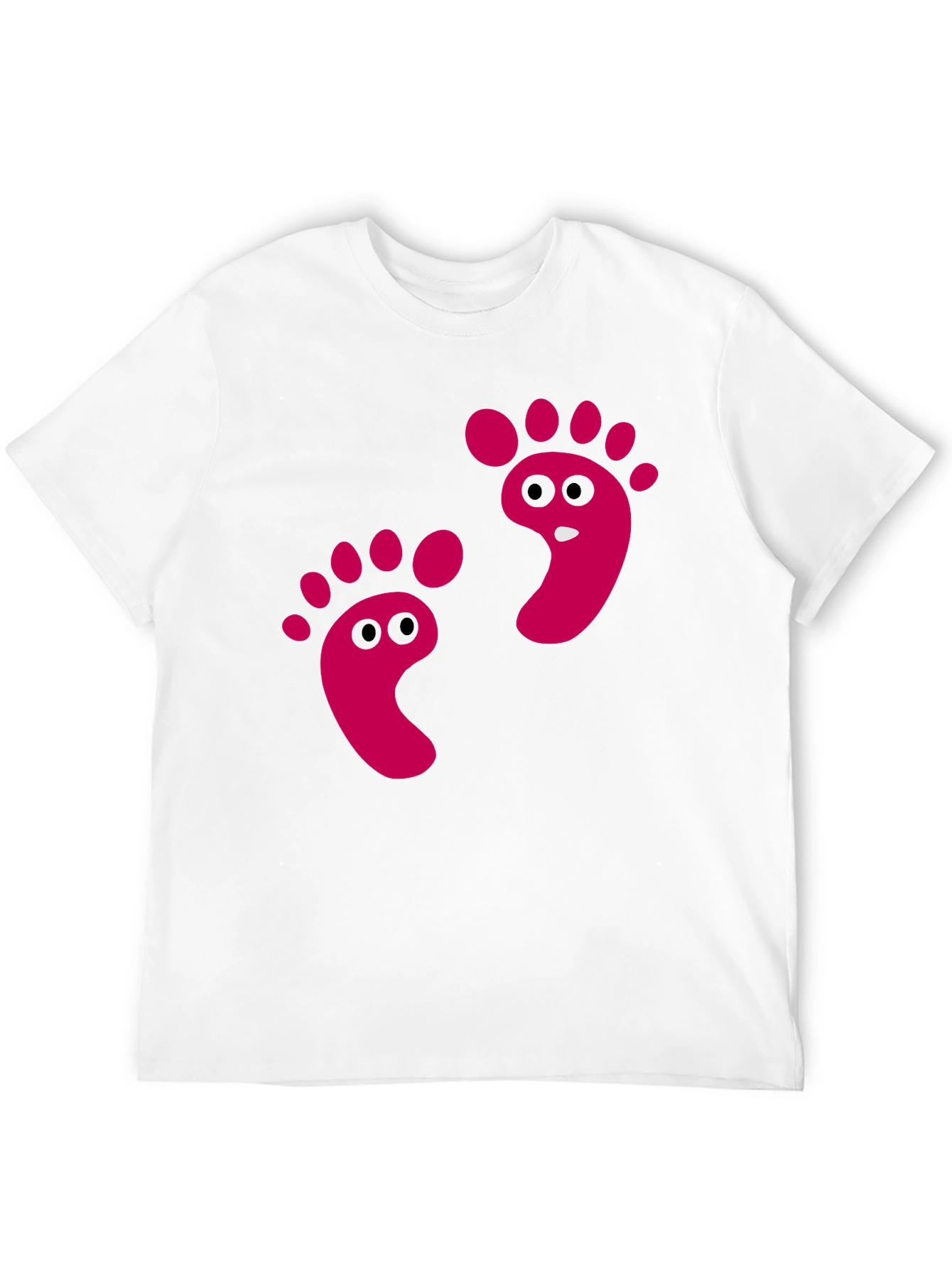 Funny Footprint Graphic Tee - Black