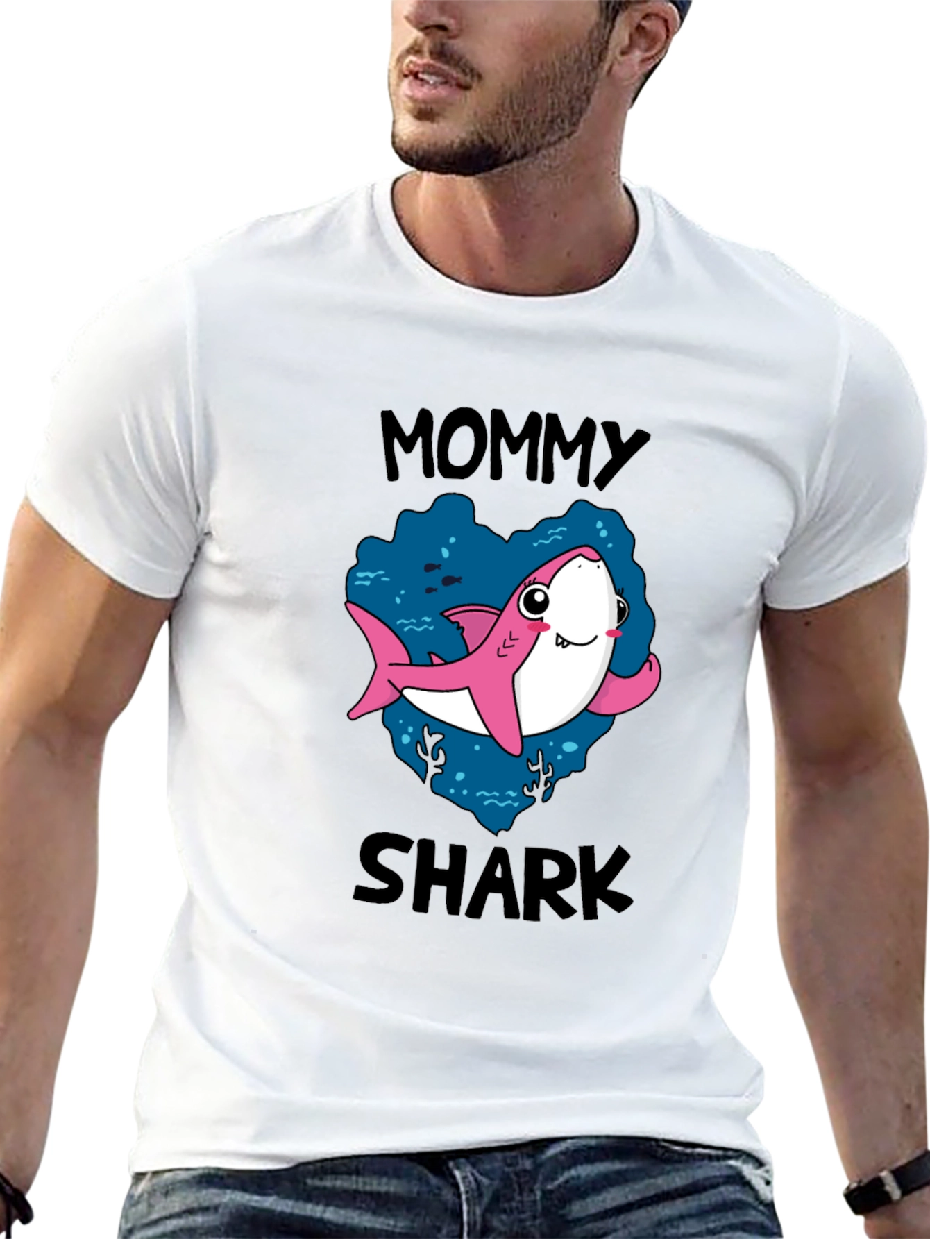 Mommy Shark T-Shirt - Cute Cartoon Graphic Tee