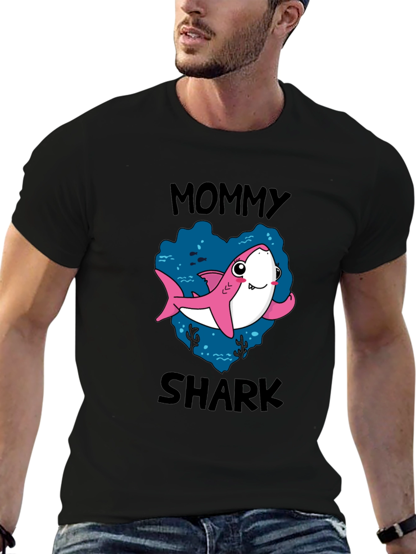 Mommy Shark T-Shirt - Cute Cartoon Graphic Tee