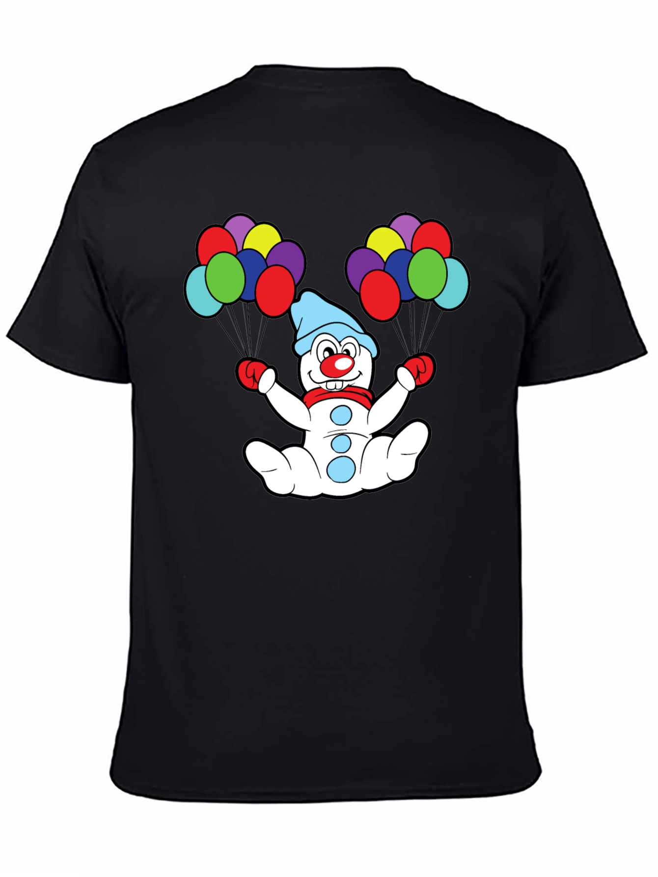 Clown Snowman Balloons Graphic Tee