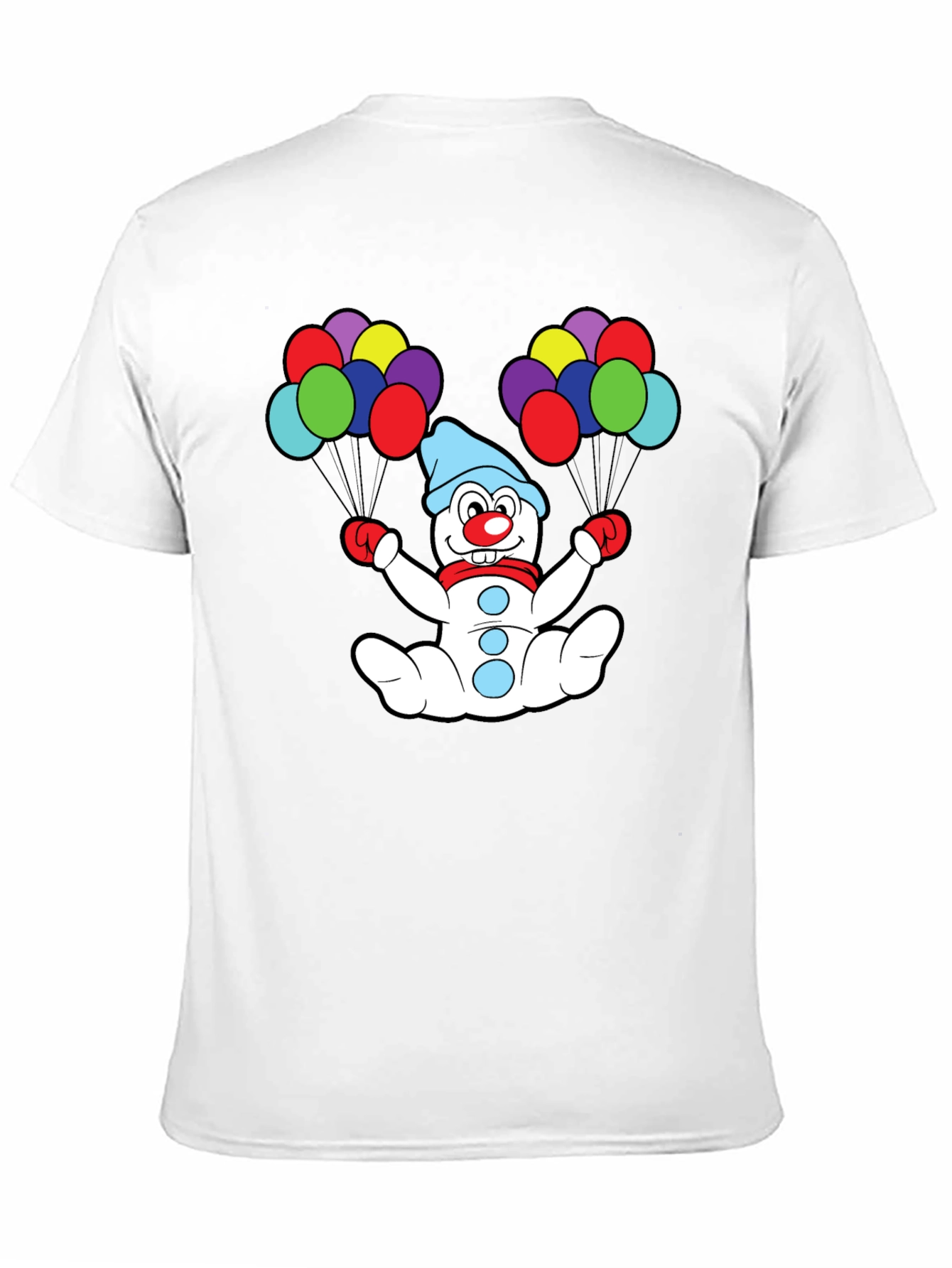 Clown Snowman Balloons Graphic Tee