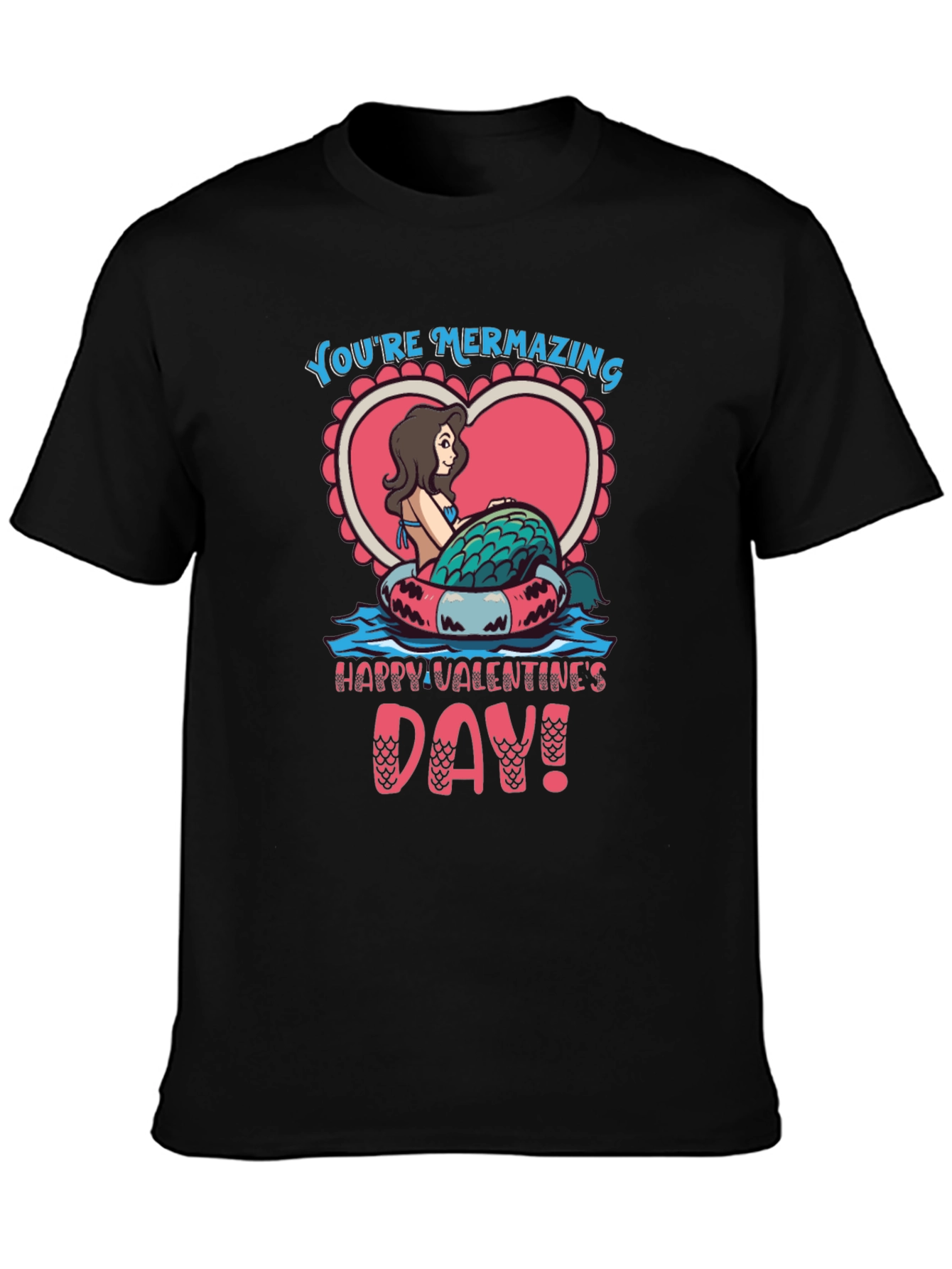 Mermazing Valentines Day Graphic Tee