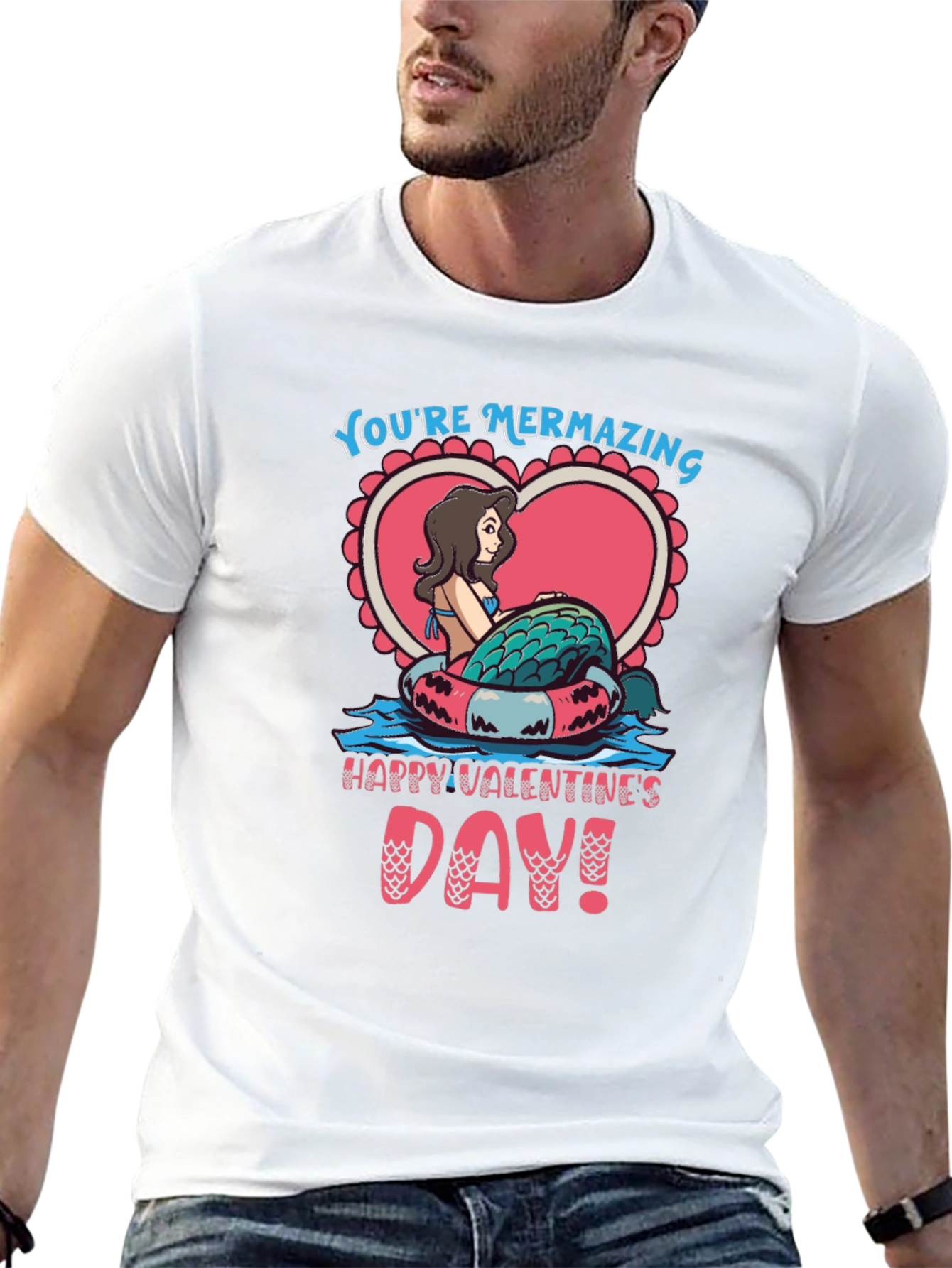 Mermazing Valentines Day Graphic Tee