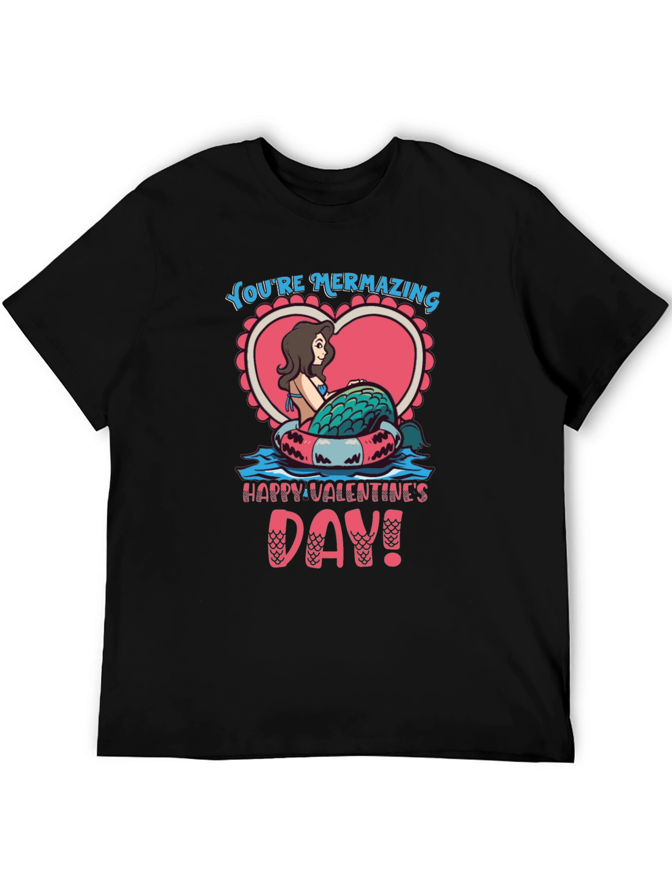 Mermazing Valentines Day Graphic Tee