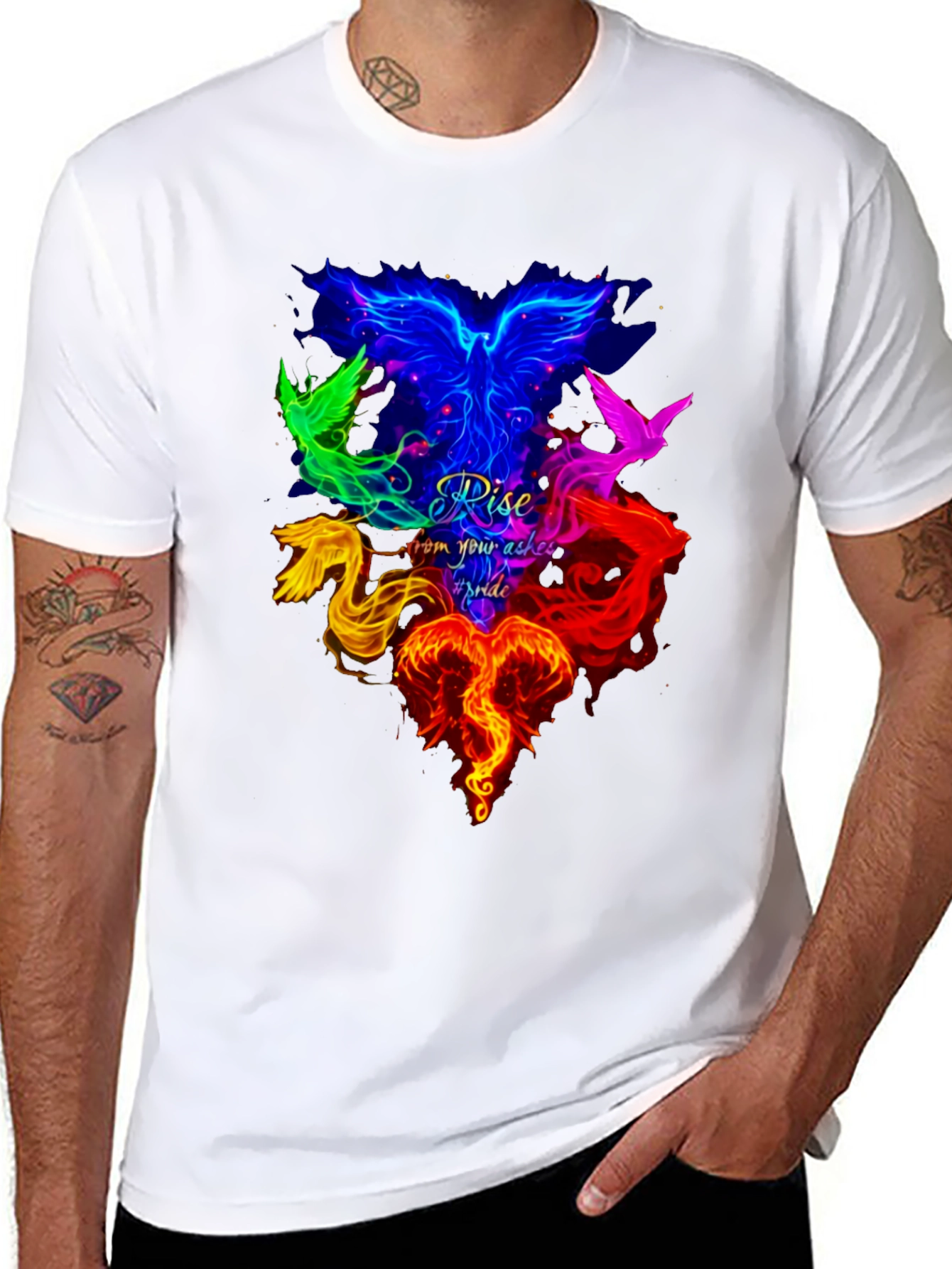 Rise Pride Phoenix Graphic T-Shirt