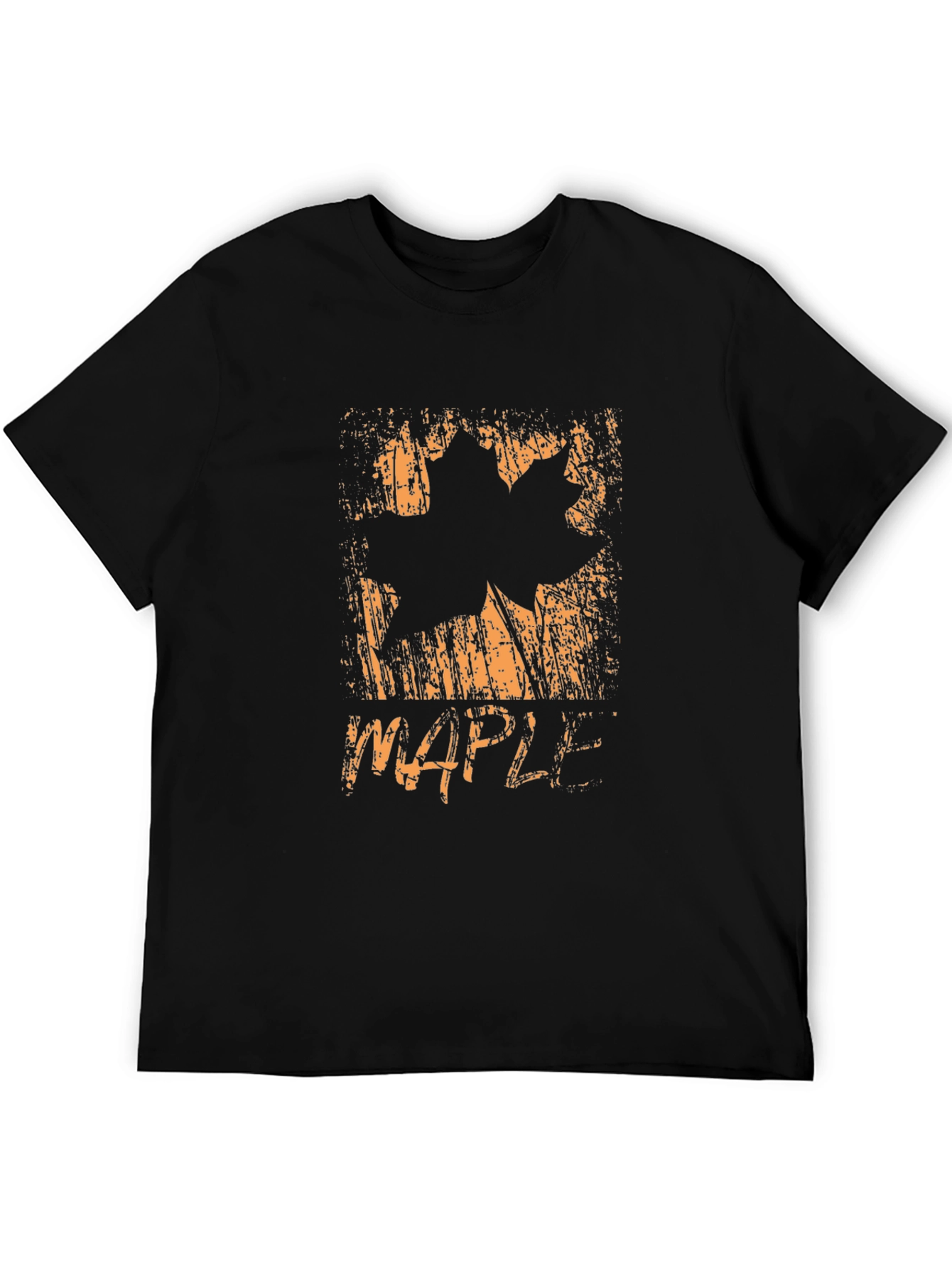 Maple Leaf Graphic T-Shirt - Distressed Print