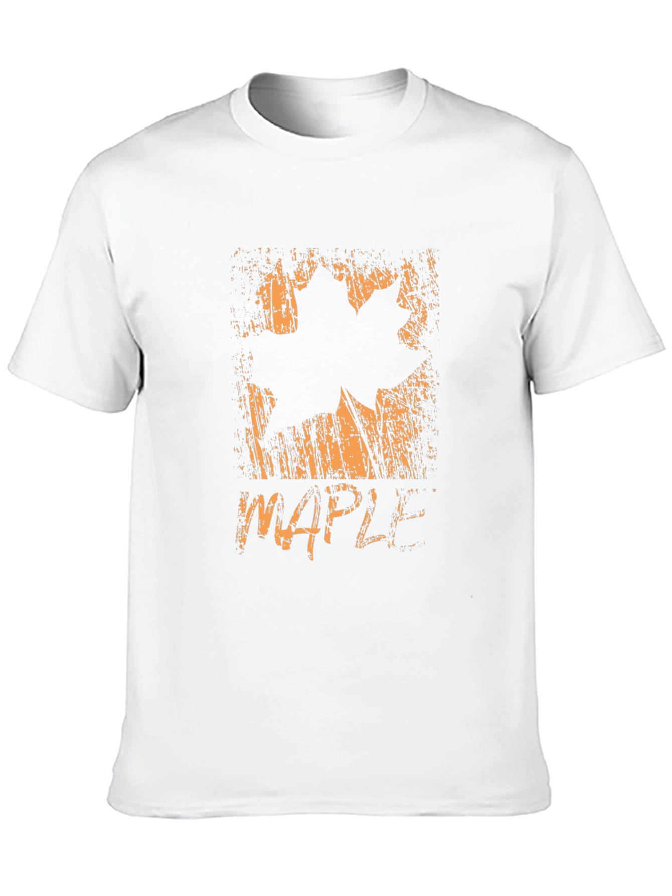 Maple Leaf Graphic T-Shirt - Distressed Print