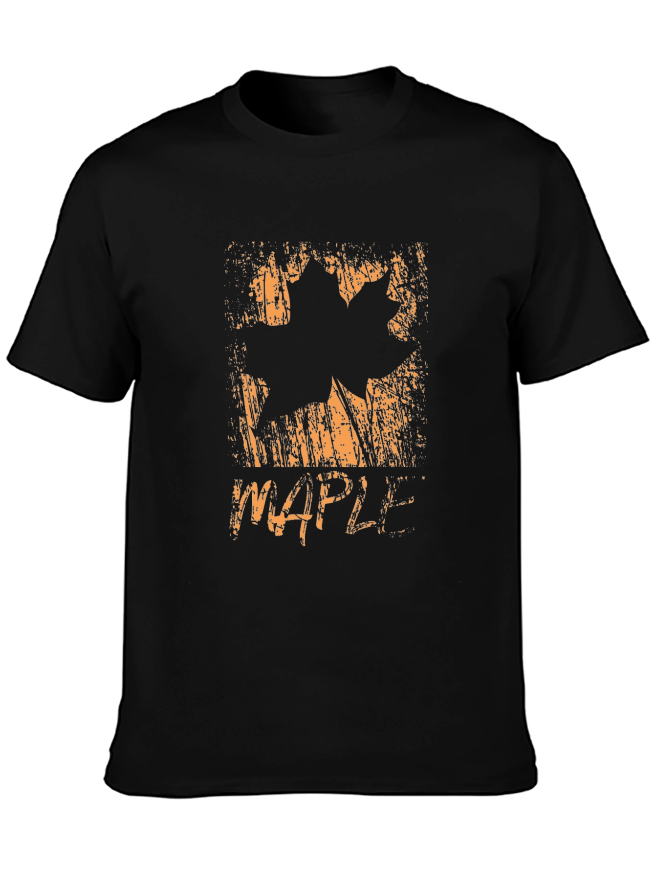 Maple Leaf Graphic T-Shirt - Distressed Print
