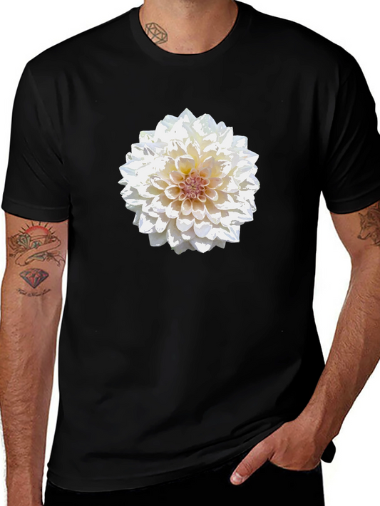 Floral Print Tee - Elegant Blossom Design